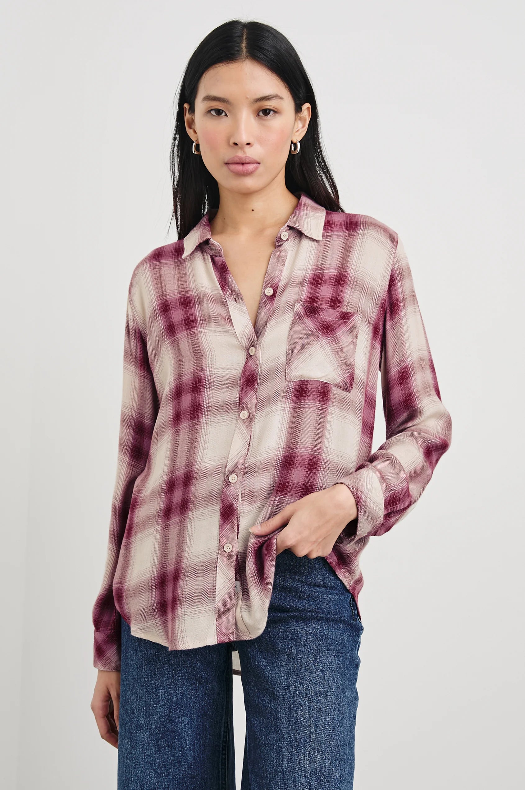 Rails Hunter Shirt - Faded Plum 7725