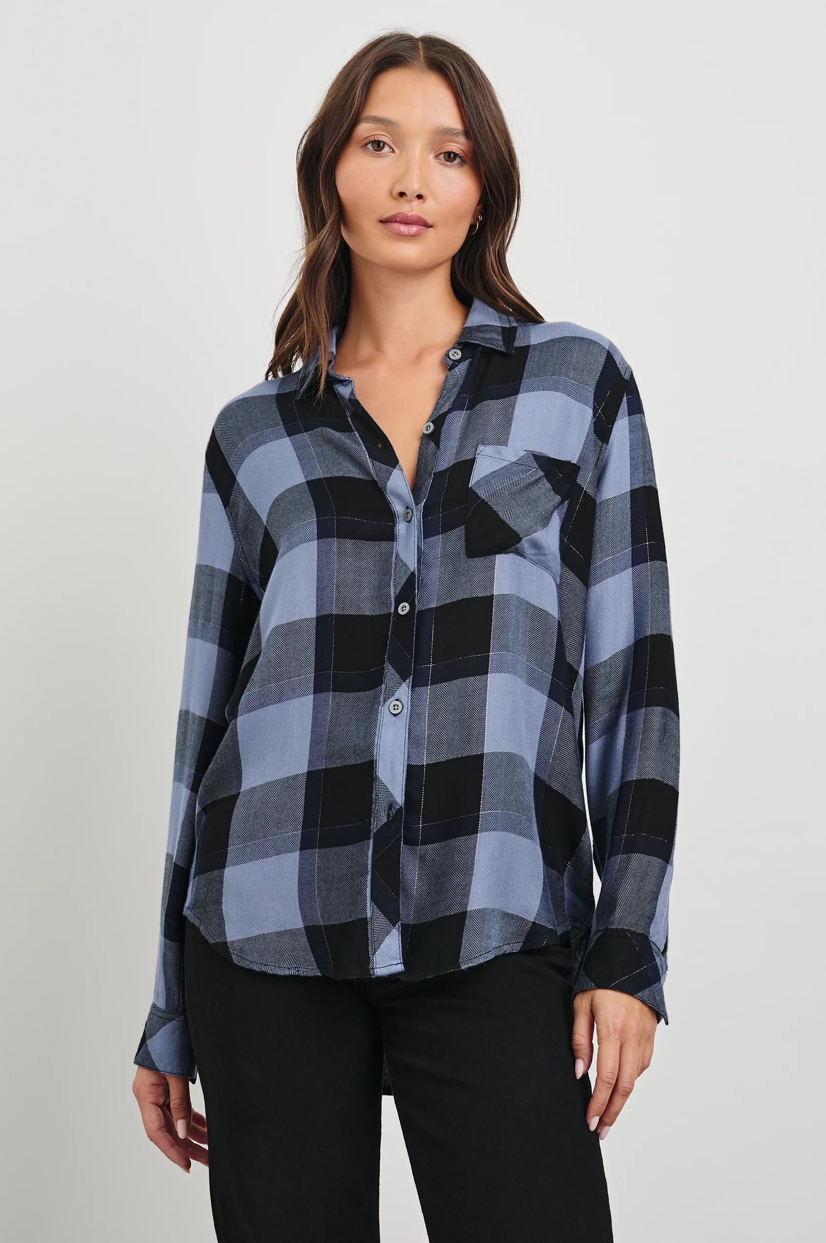 Rails Hunter Shirt - Periwinkle Navy 7762