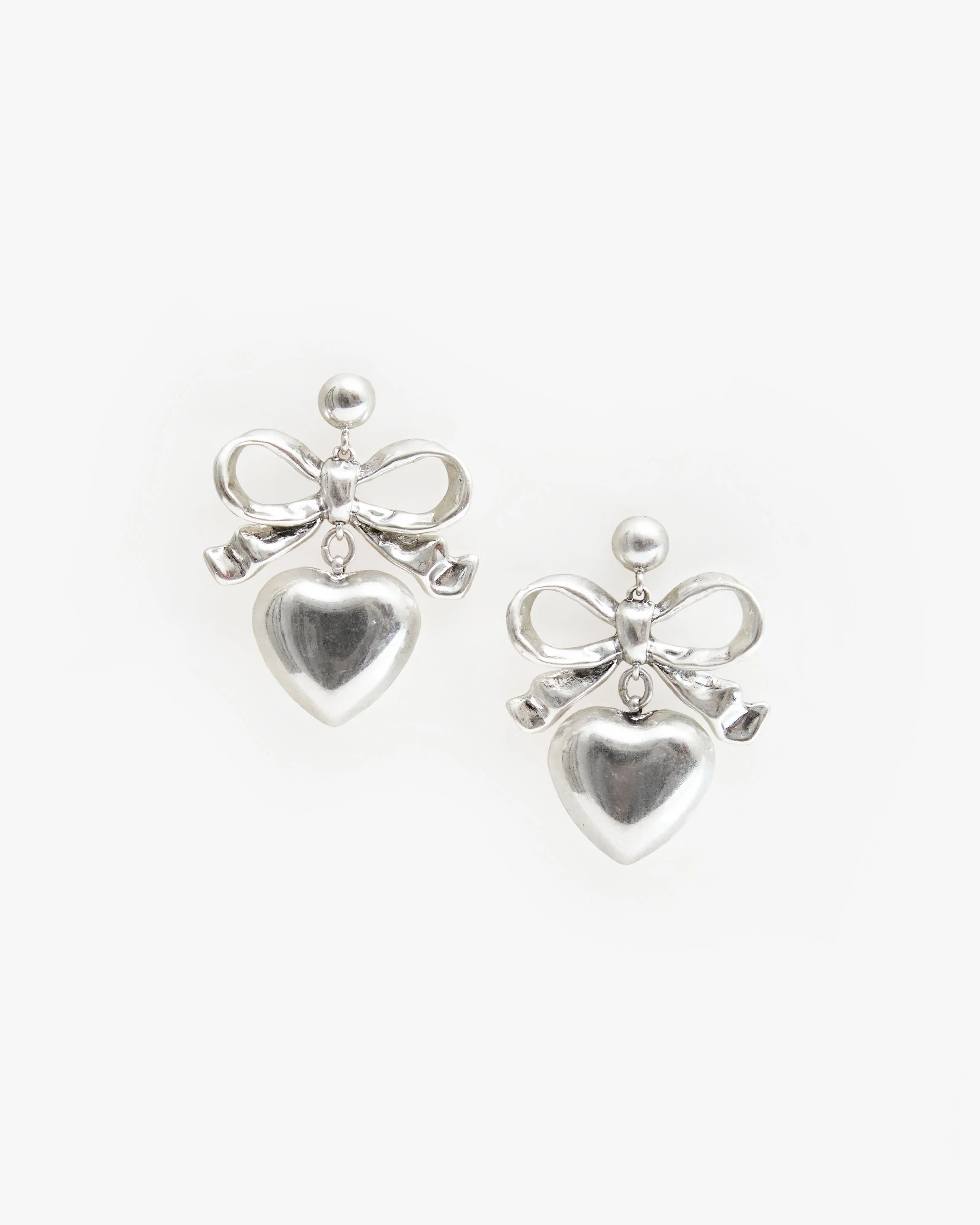 Clare V Heart Drop Earrings JW-ER-EA-100044