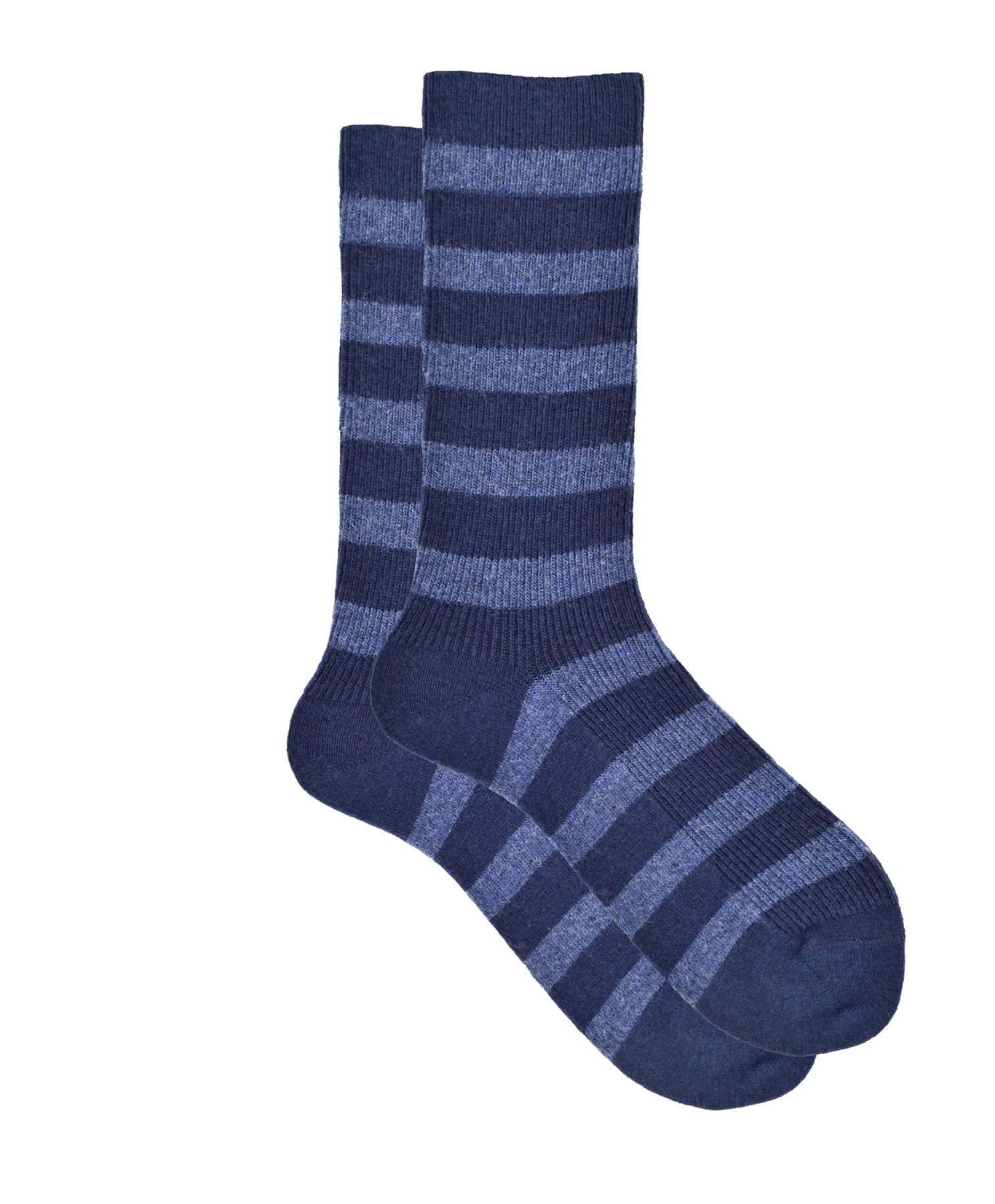 ILUX Ribecca Striped Ribbed Crew Sock