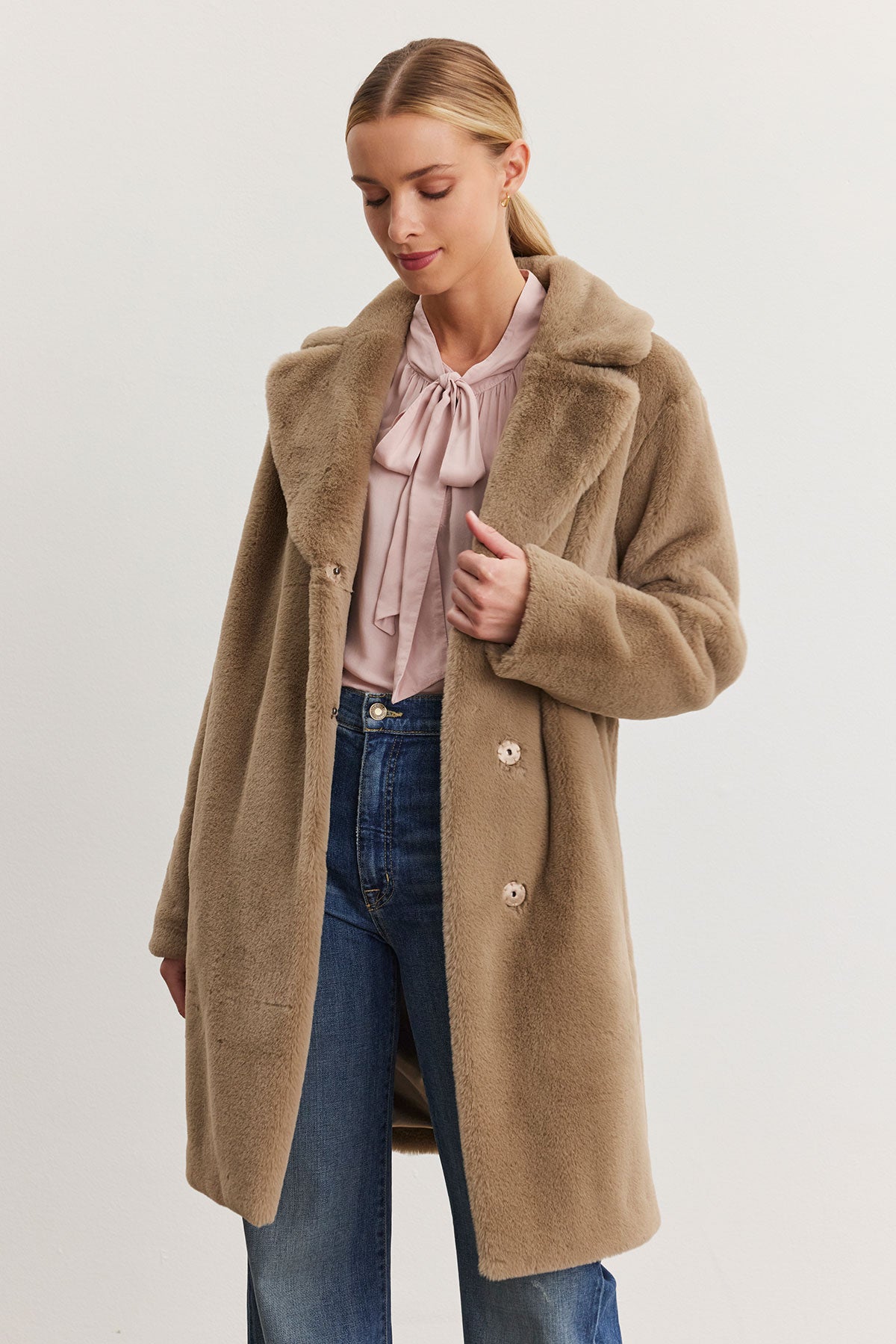 Velvet Evalyn Faux Fur Coat