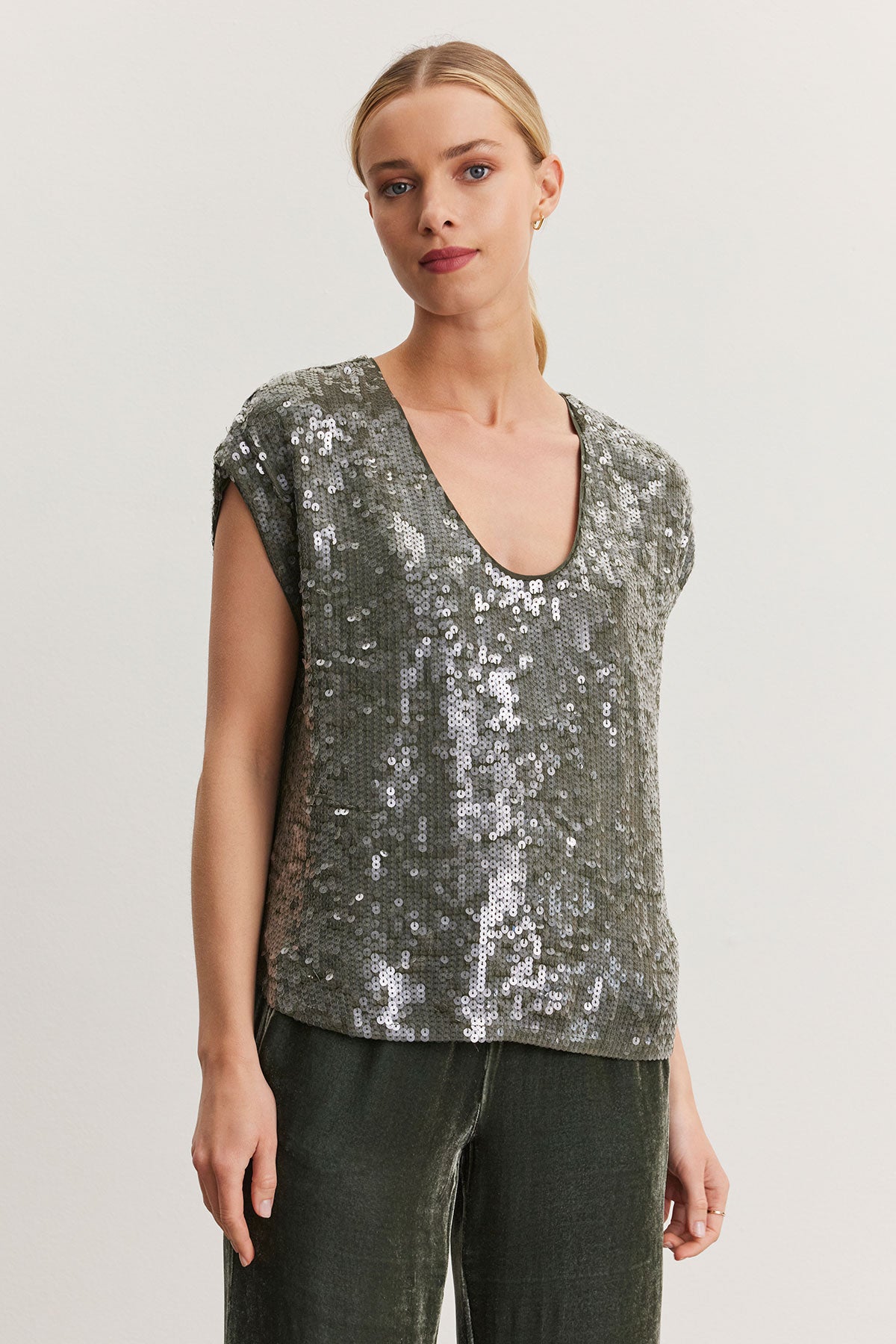 Velvet Elorie Sequin Top