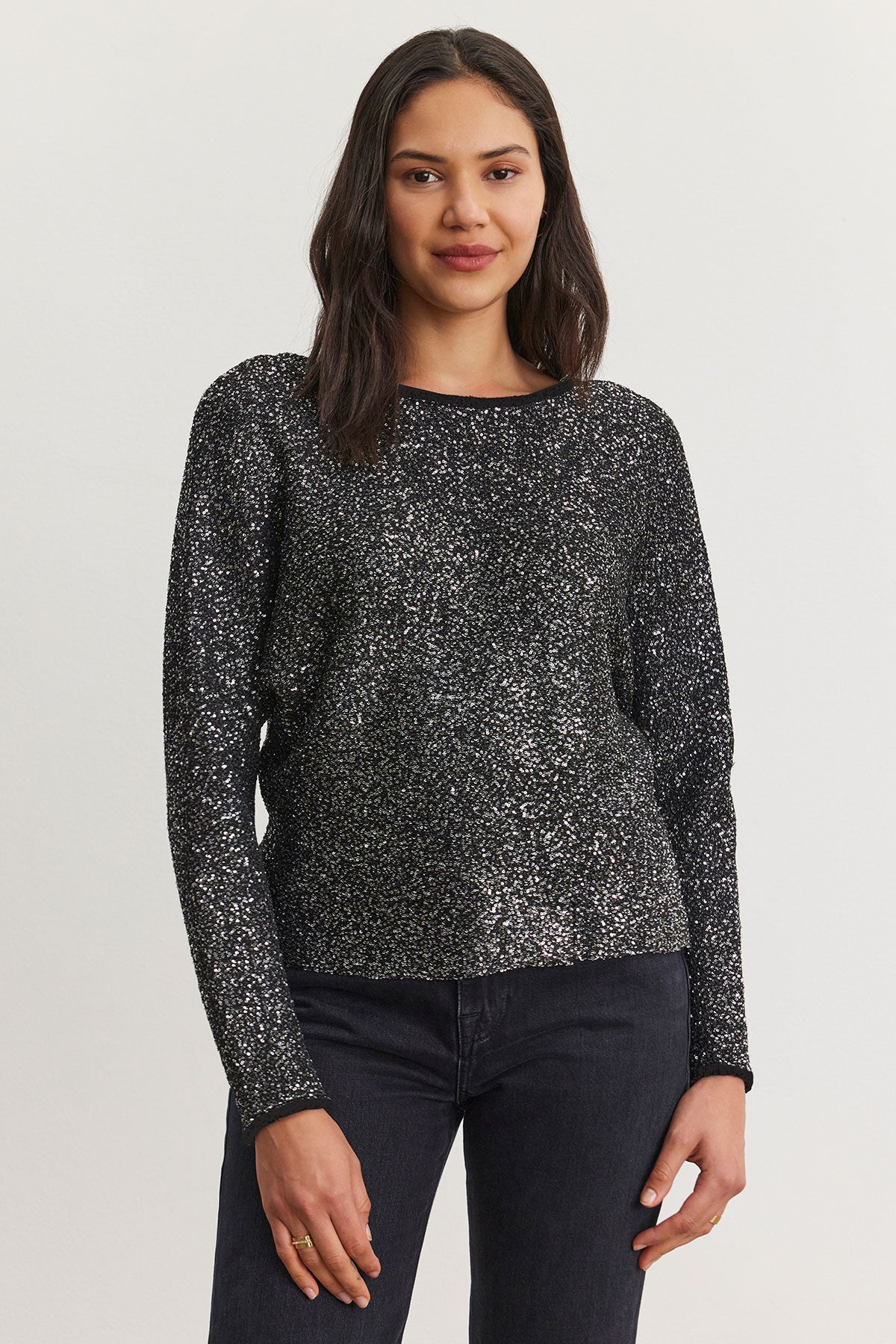 Velvet Opaline Sequin Sweater