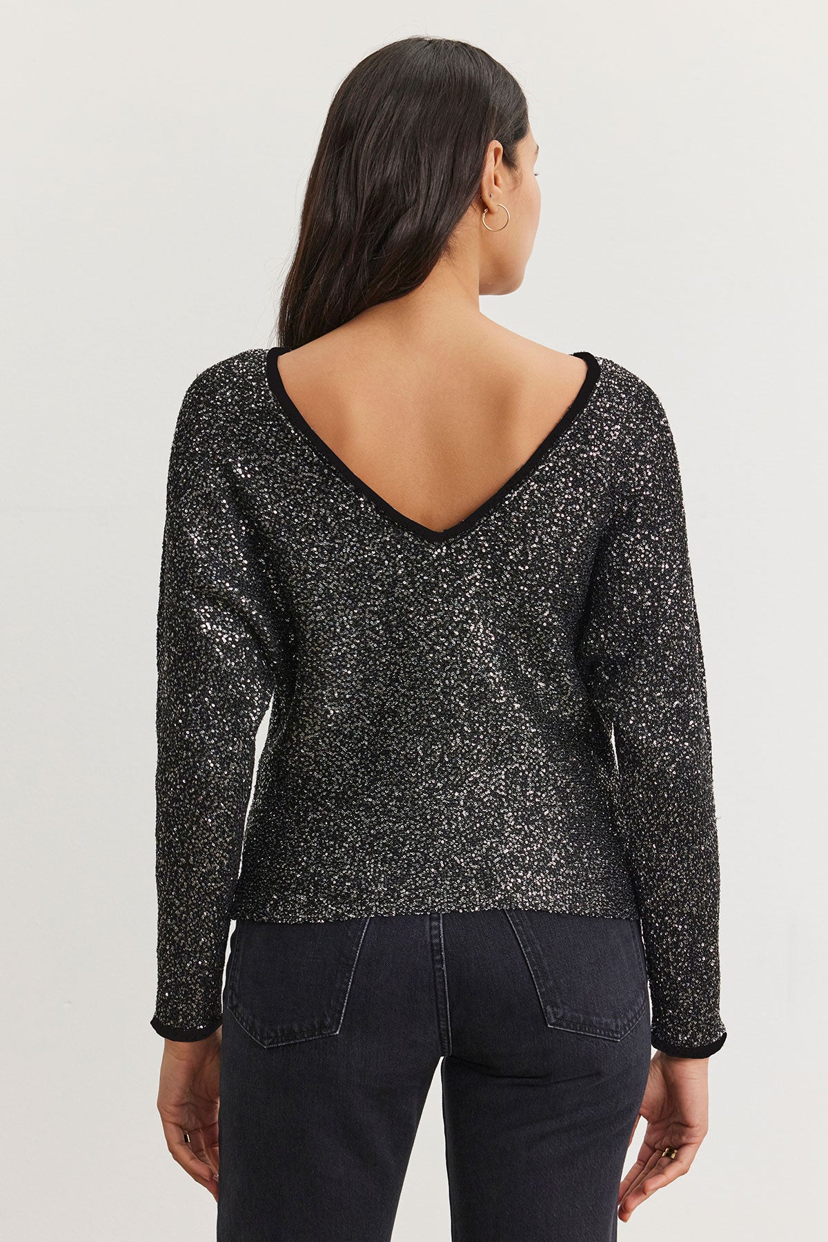 Velvet Opaline Sequin Sweater