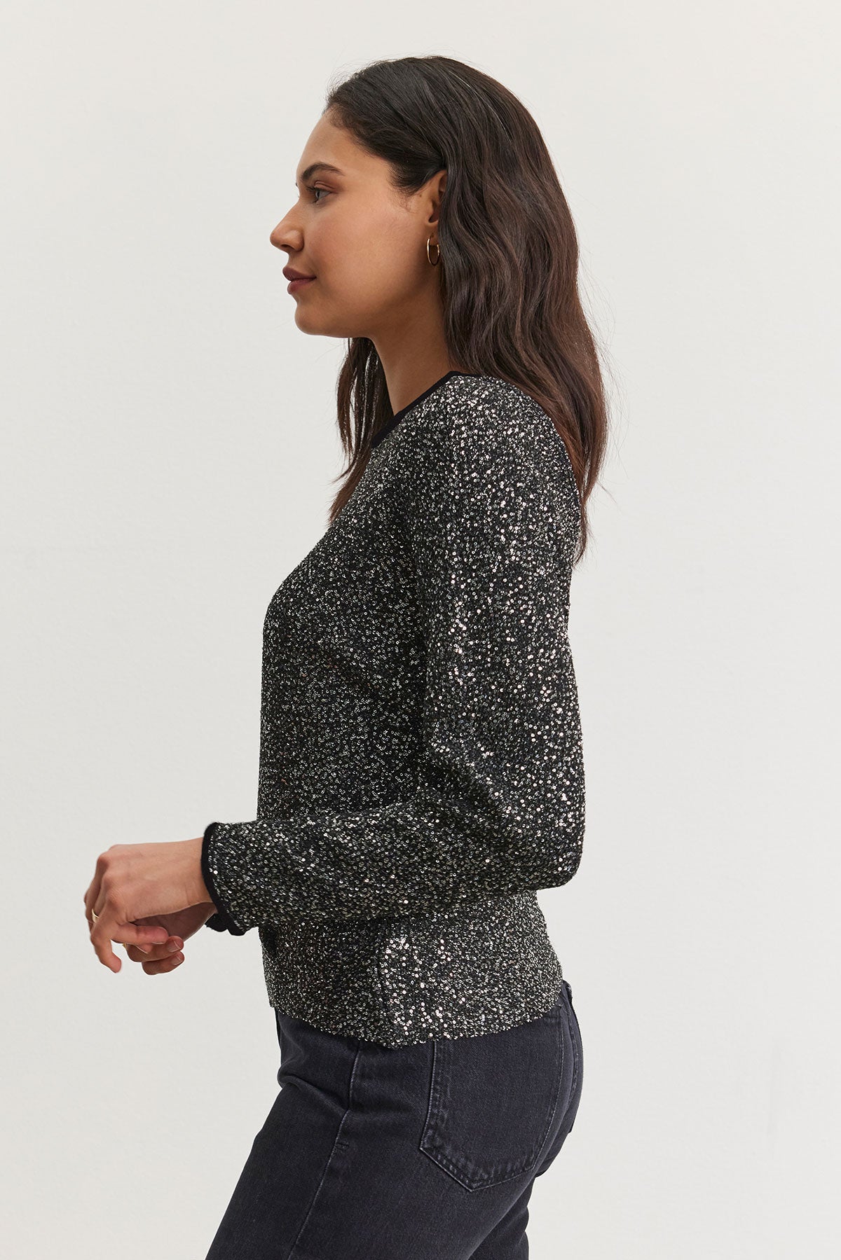 Velvet Opaline Sequin Sweater