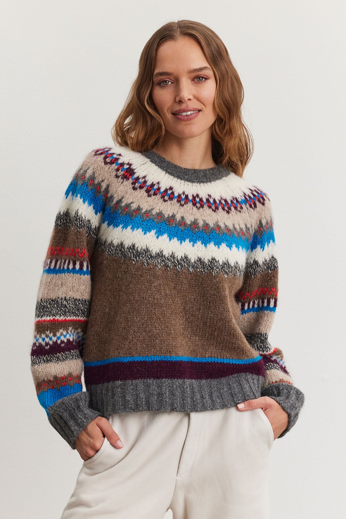 Velvet Kella Fairisle Crew