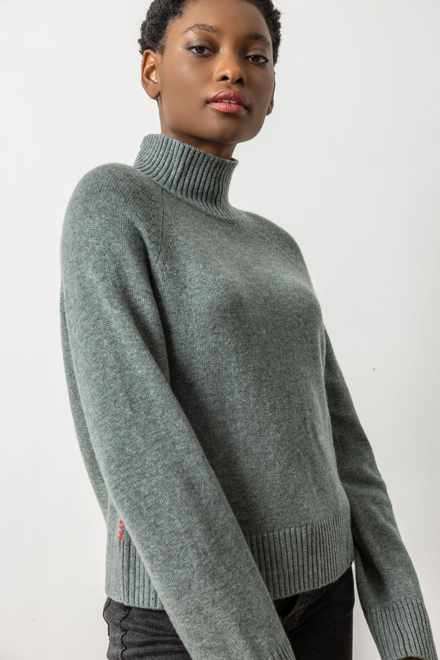 Lilla P Full Sleeve Turtleneck Sweater PA2742