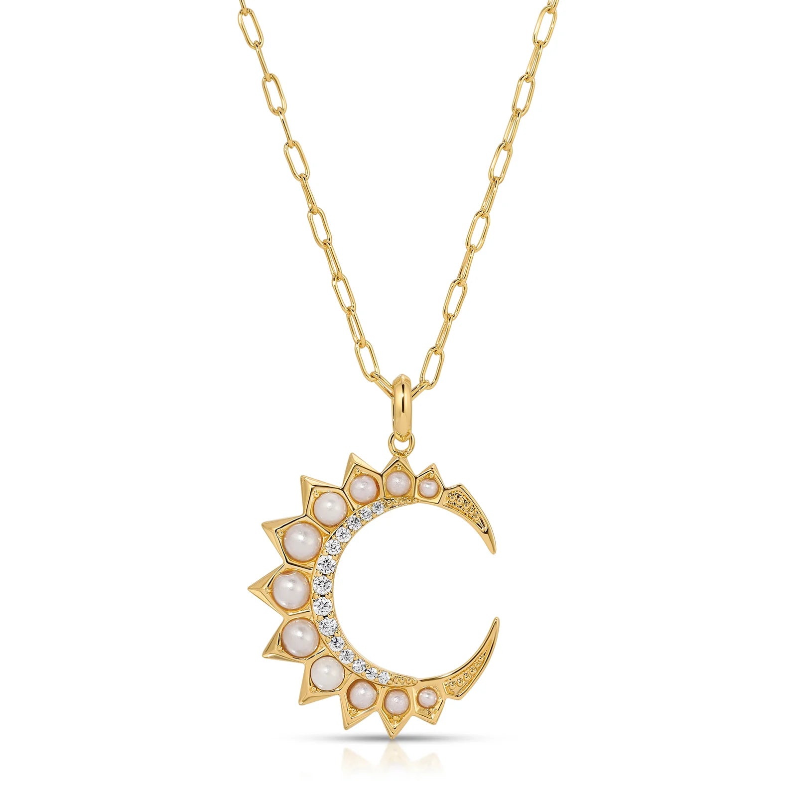 Joy Dravecky Selene Crescent Necklace JDSP24-N22