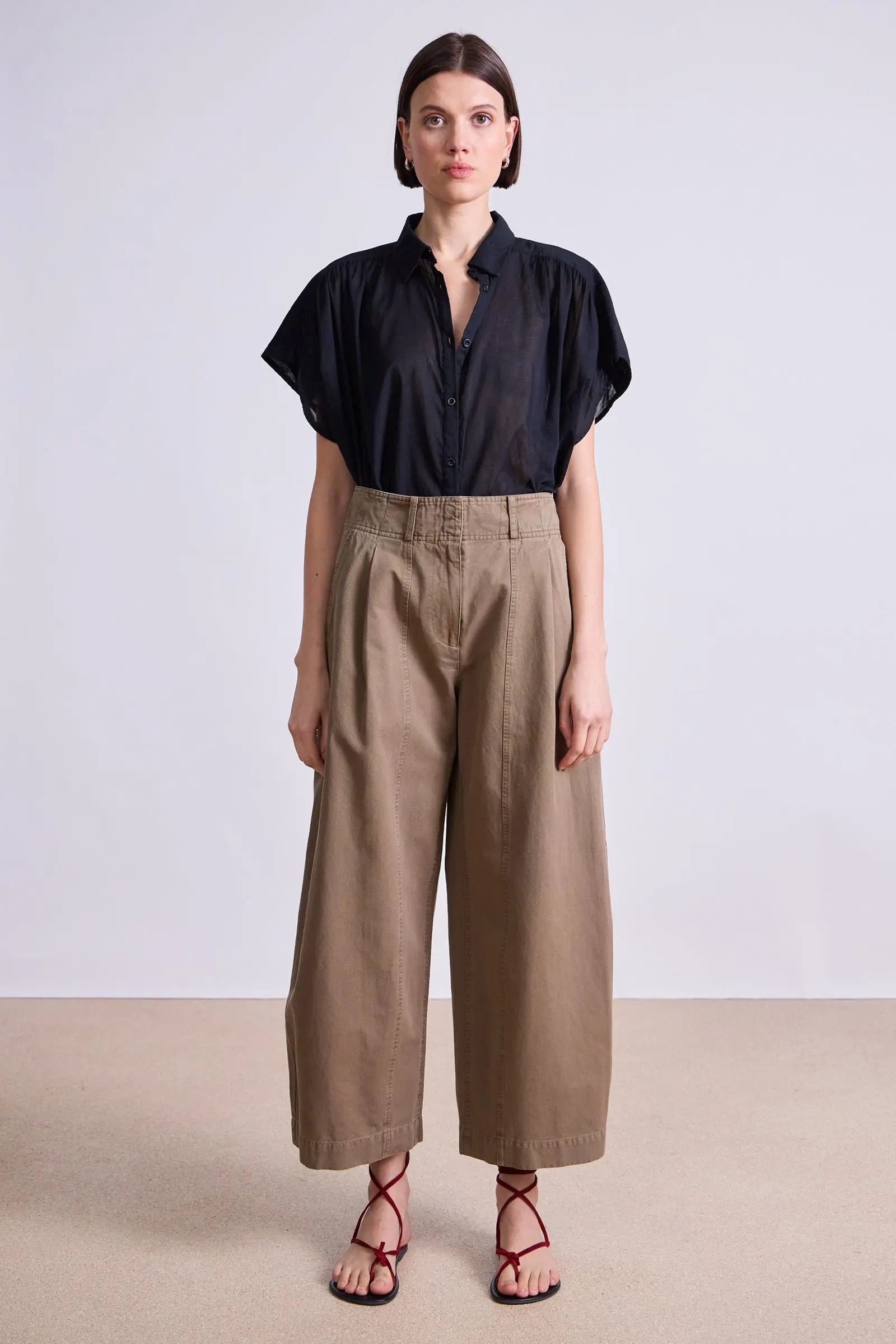 Apiece Apart Cropped Cybil Trouser