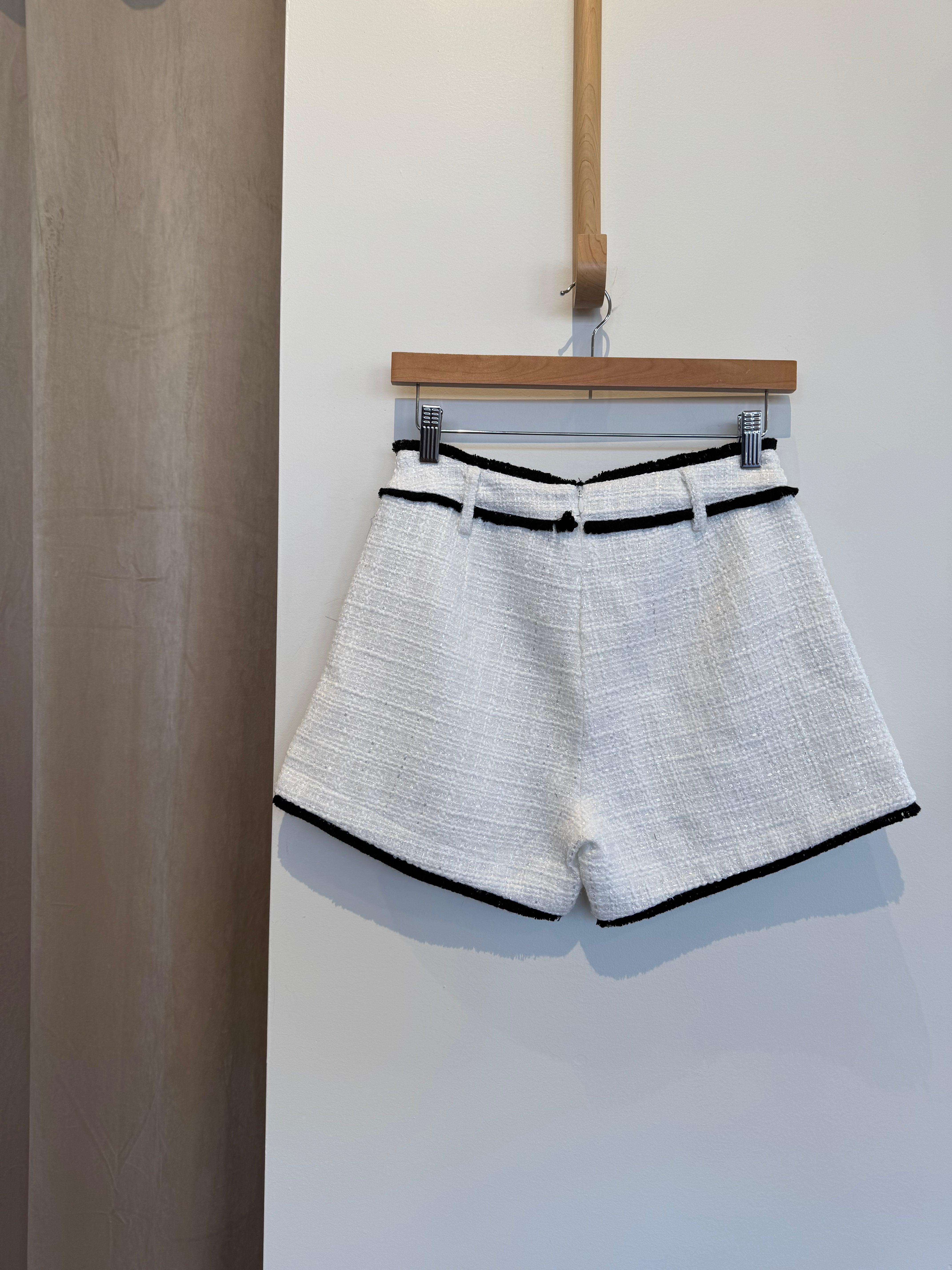 Thames Collection Tweed Shorts with Lurex Shine