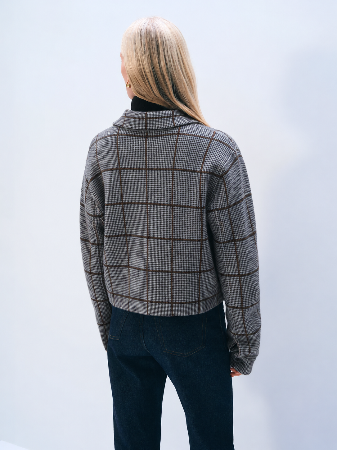 White + Warren Cashmere Blend Collared Jacket 21968
