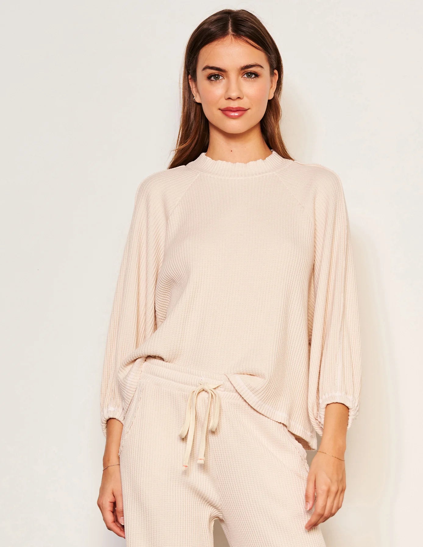 Sundry Thermal Mock Neck Dolman