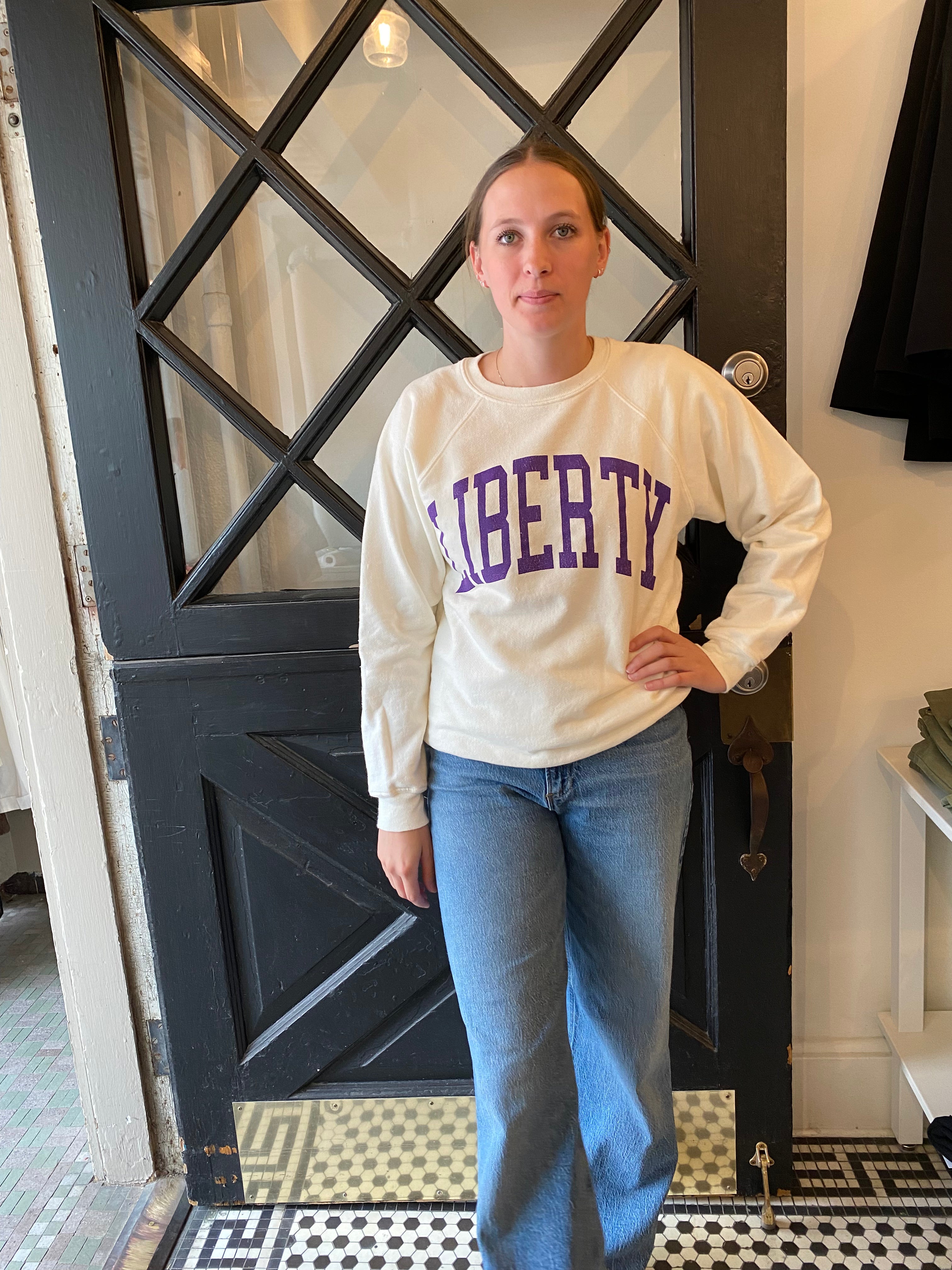 Retro Brand Unisex Vintage Liberty High Sweatshirt