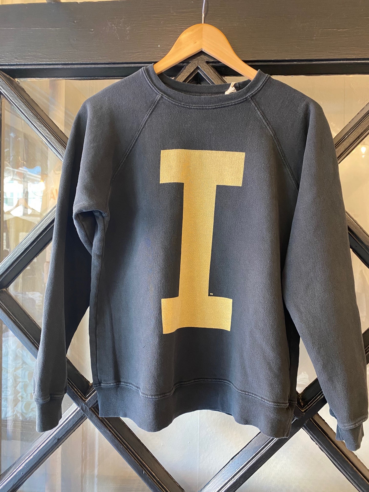 Retro Brand Varsity "I" Full Length Washed Sweatshirt