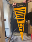 Custom Varsity IOWA CITY Wool Pennant