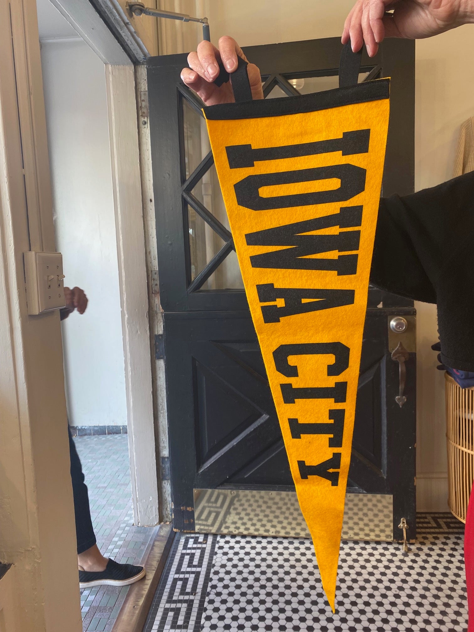 Custom Varsity IOWA CITY Wool Pennant