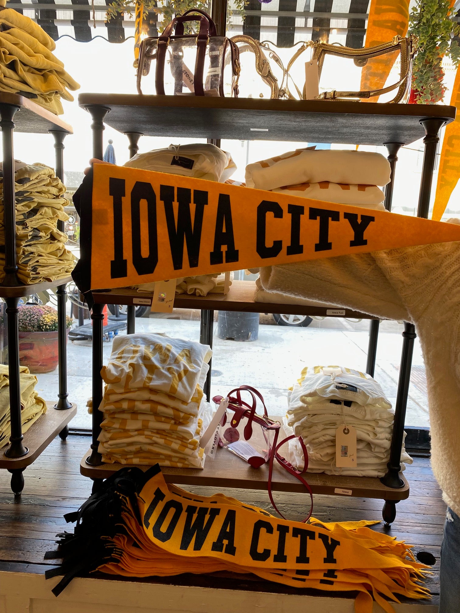 Custom Varsity IOWA CITY Wool Pennant