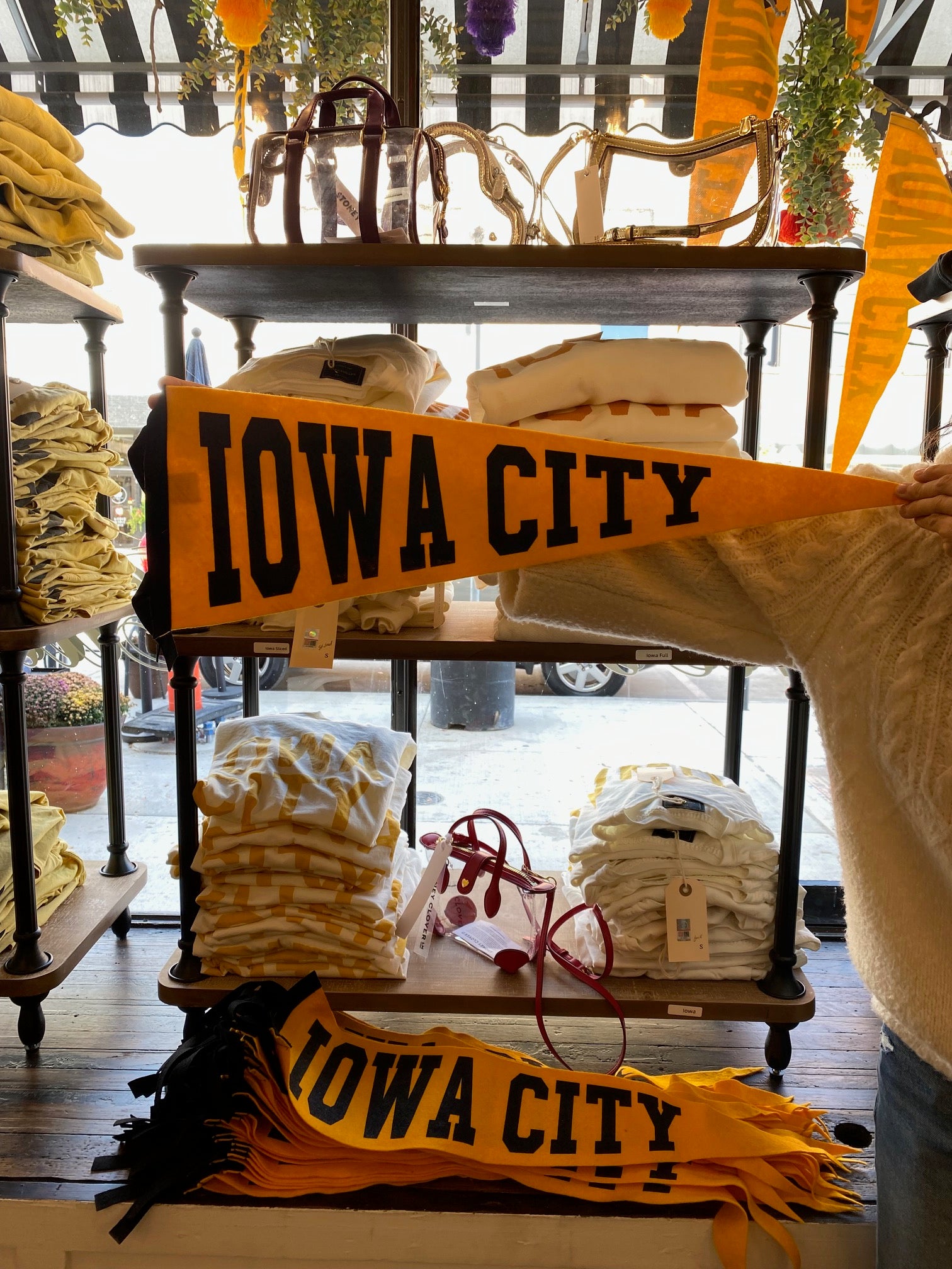 Custom Varsity IOWA CITY Wool Pennant