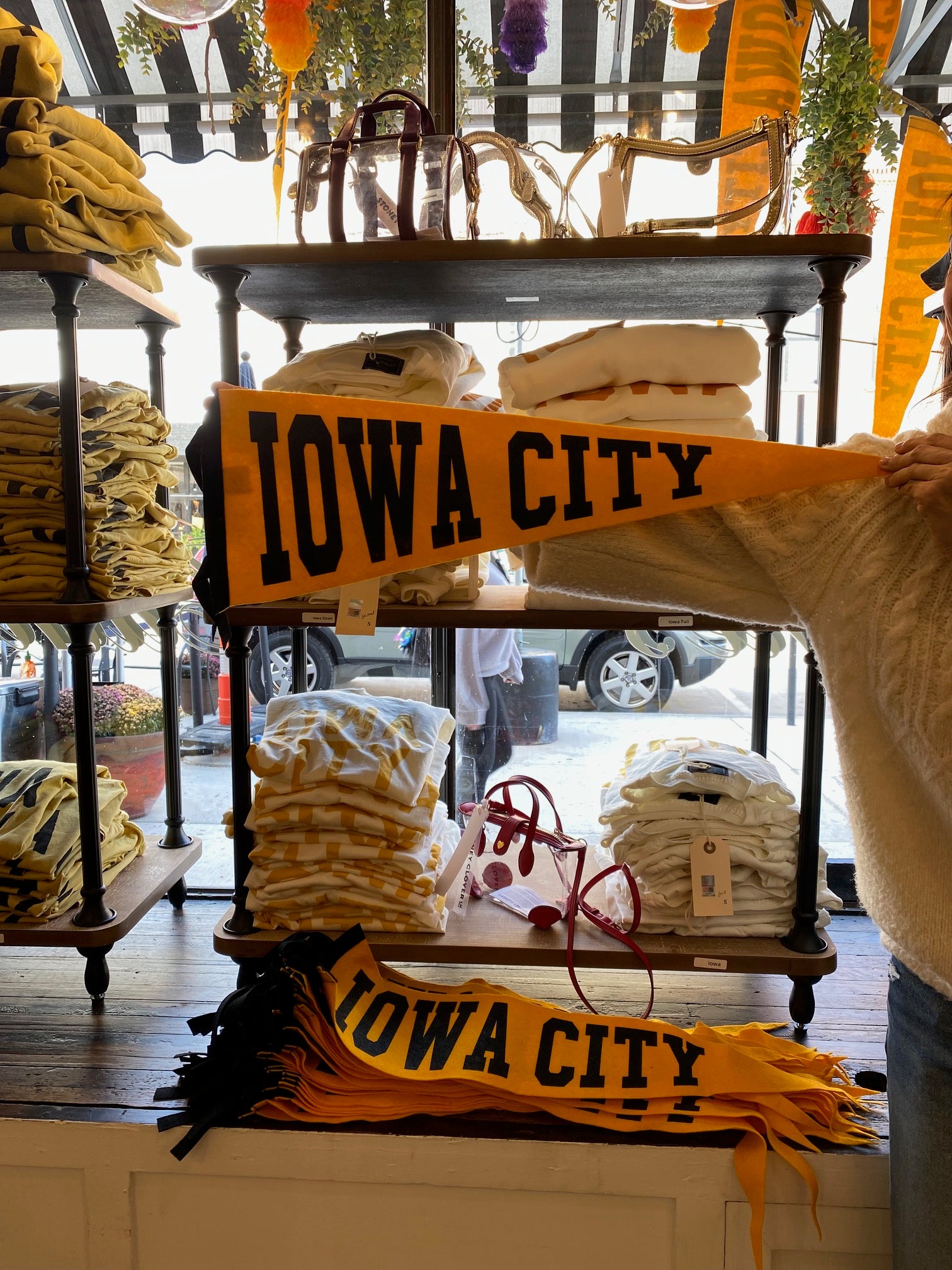 Custom Varsity IOWA CITY Wool Pennant