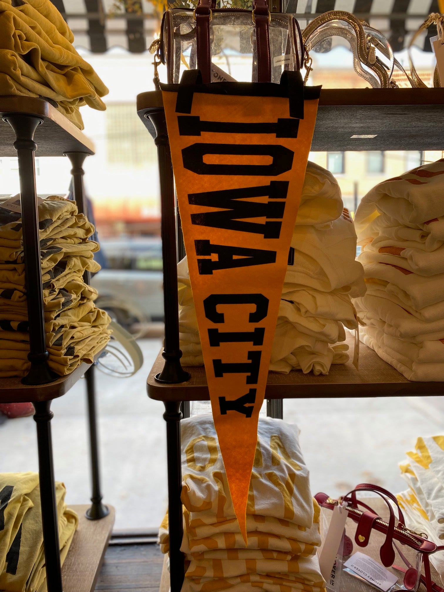 Custom Varsity IOWA CITY Wool Pennant