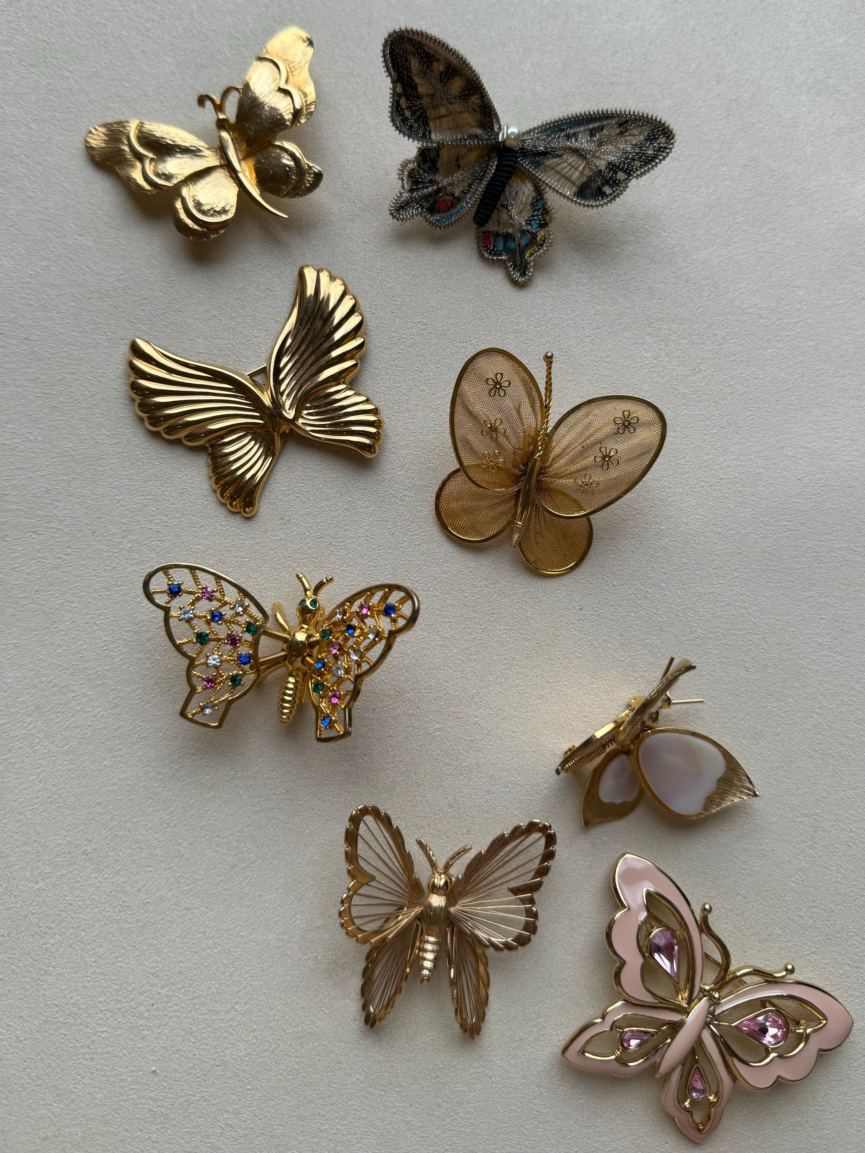 Paris Flea Market #16 Butterfly Pins