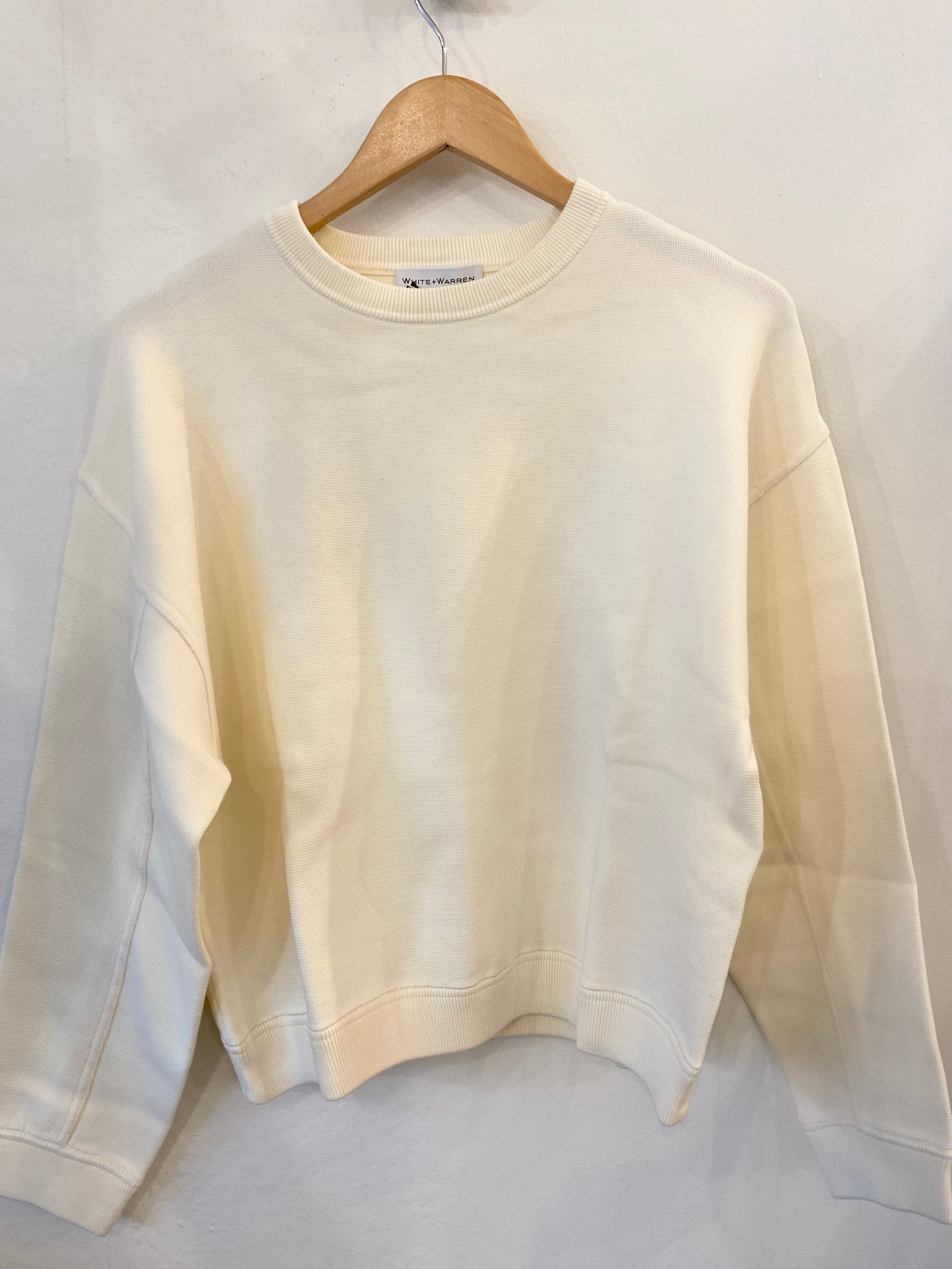 White + Warren Superfine Organic Cotton Easy Sweatshirt 21334