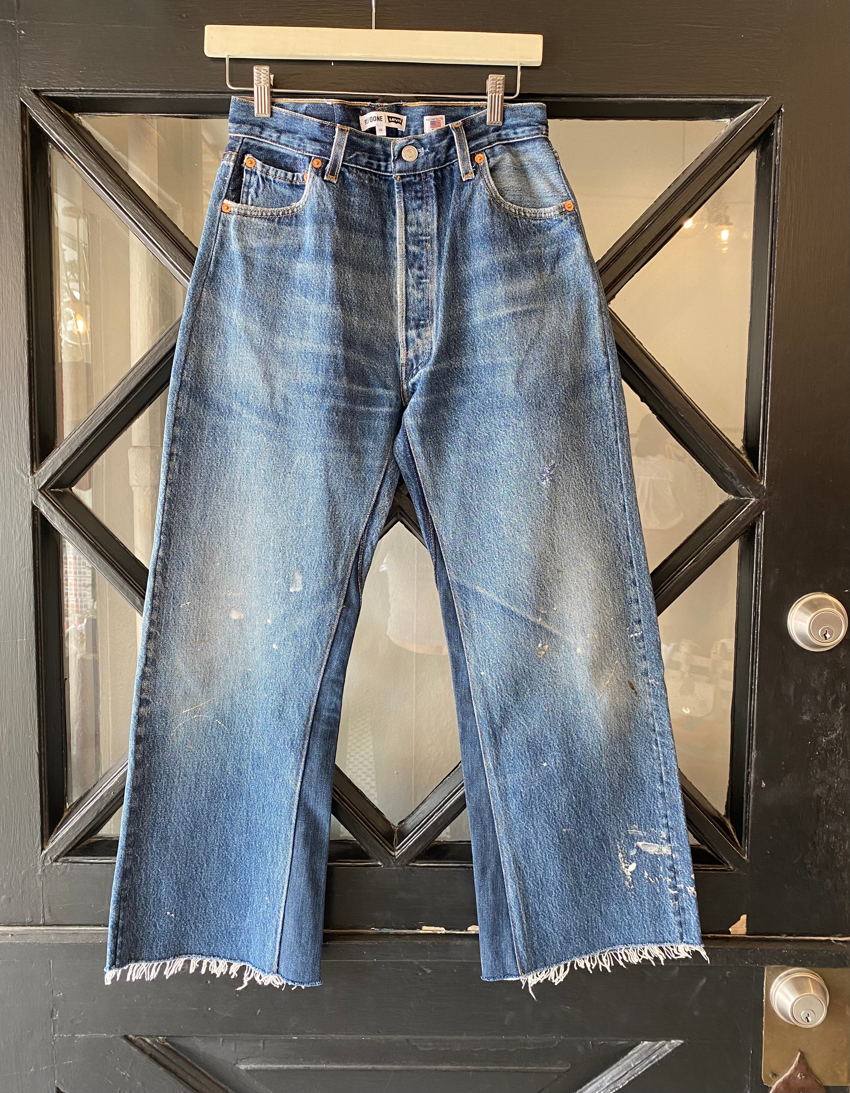 RE/DONE Levis High Rise Wide Leg Crop 1120WLC