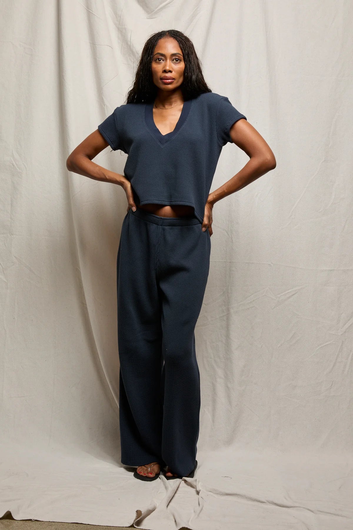 Perfect White Tee Shane Waffle Pants