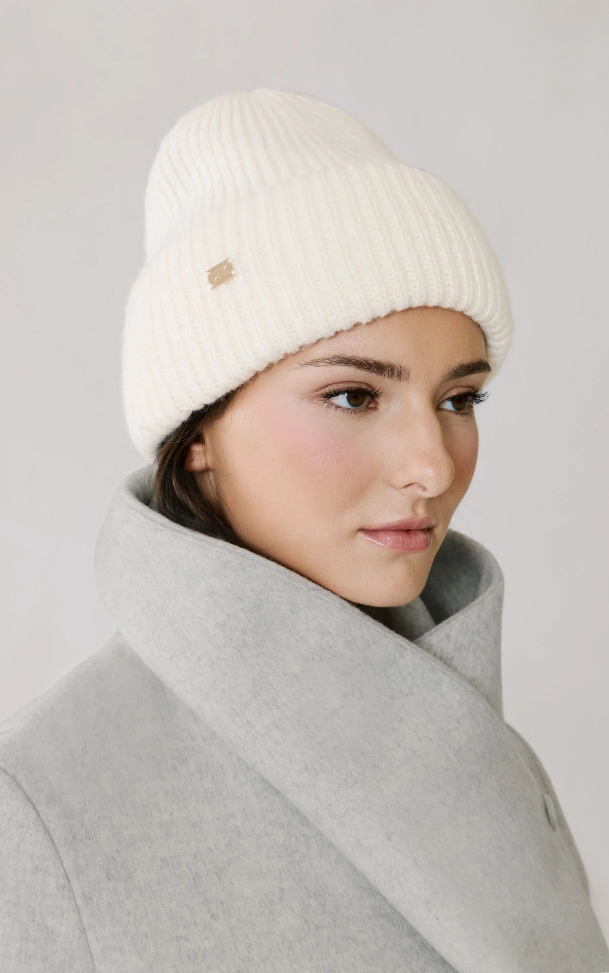 Soia and Kyo Jaya Wool Blend Rib Knit Toque