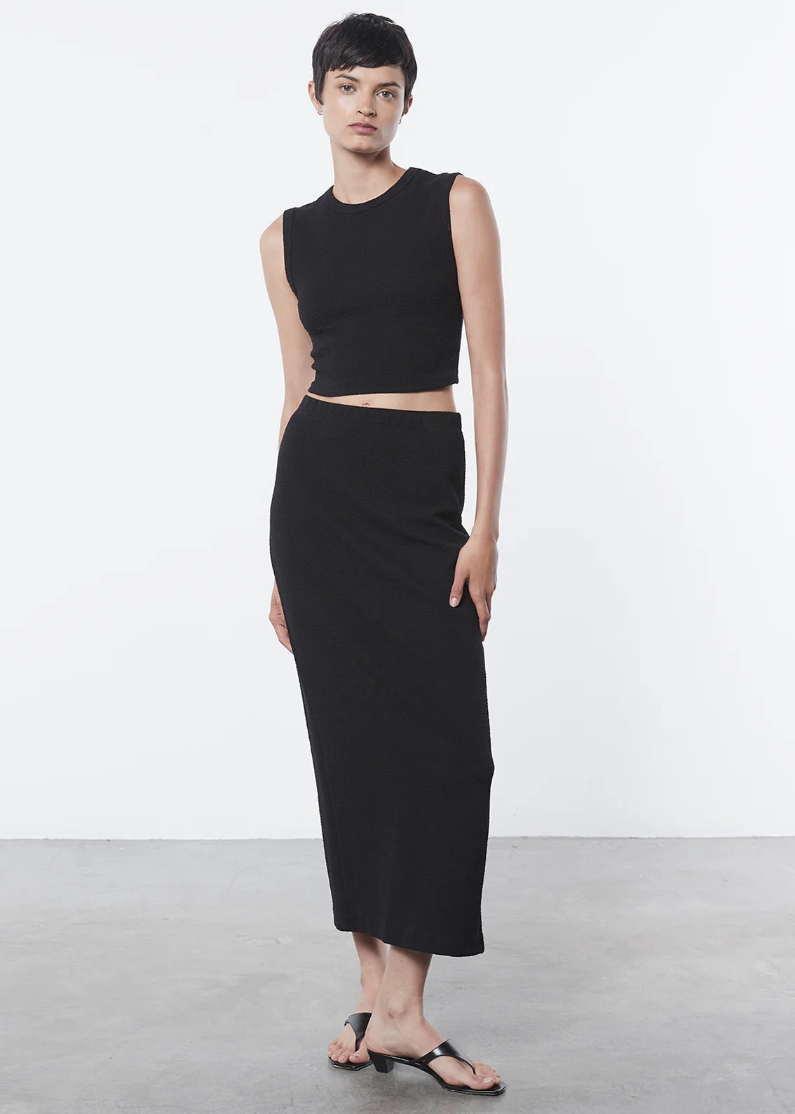 Enza Costa Texture Jacquard Skirt