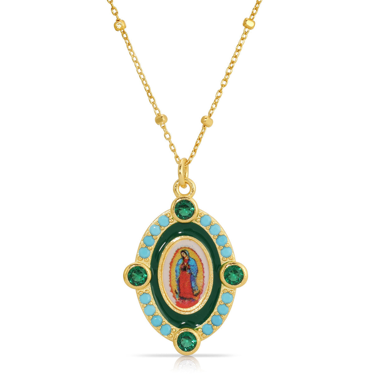 Joy Dravecky Our Lady Guadalupe Necklace JDFW-N10