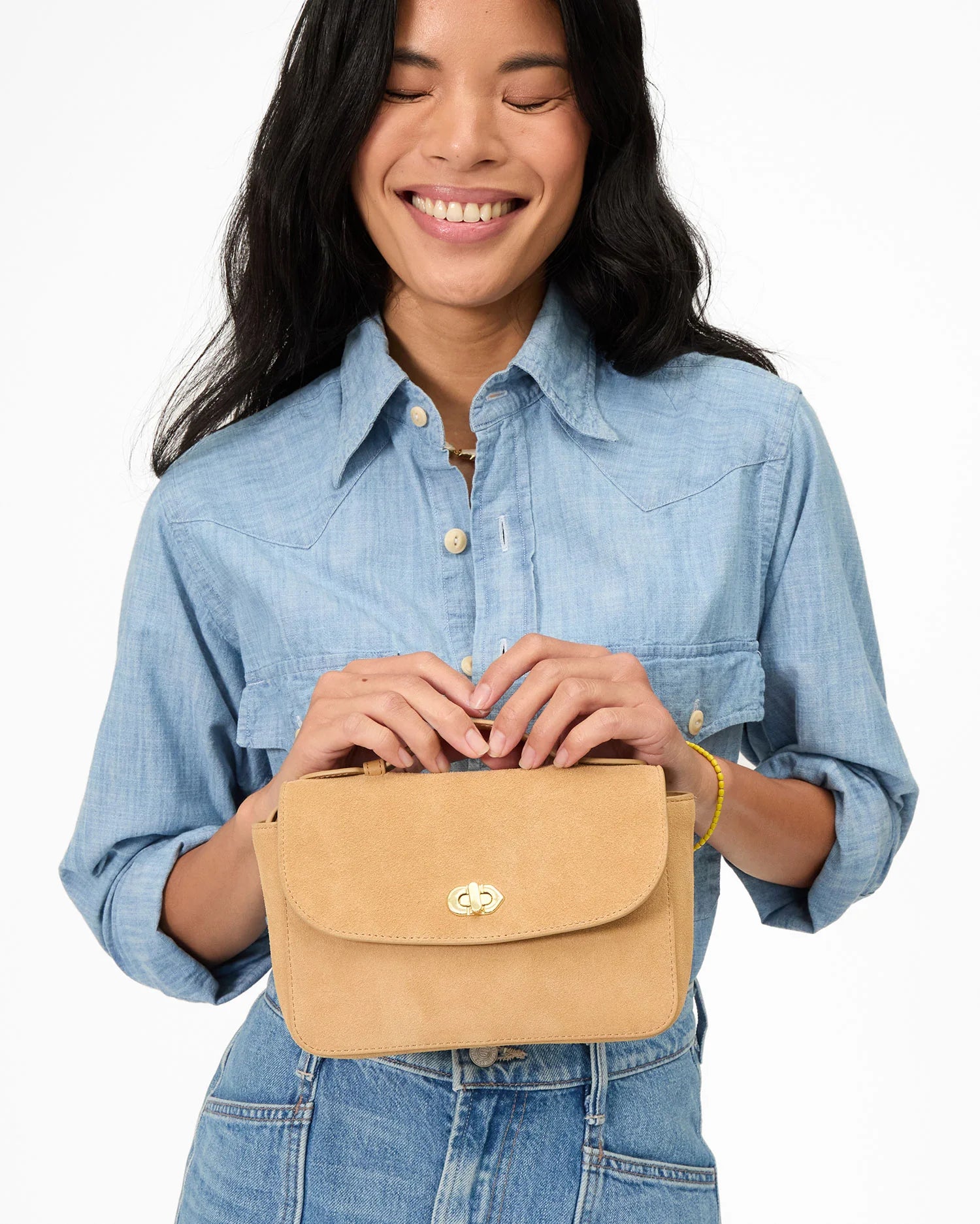 Clare V. Kathryn Suede Dune CVH1000679