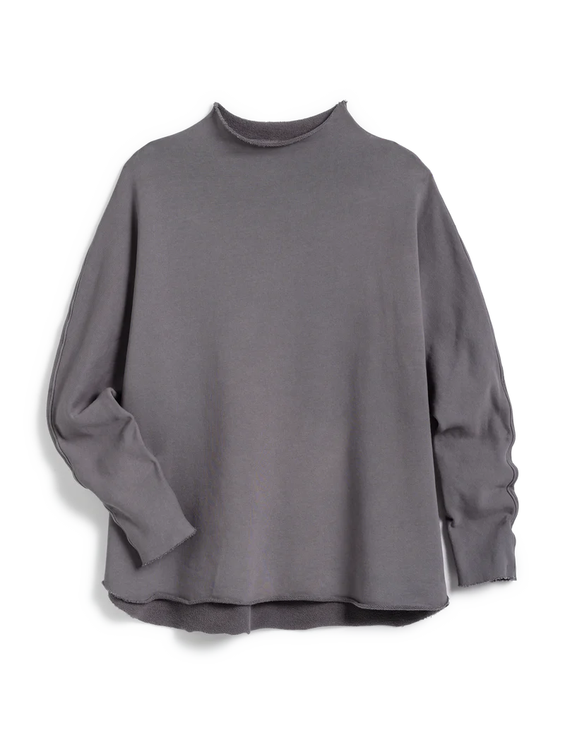 Frank & Eileen Effie Long Sleeve Funnel Neck Capelet Elephant LAB518TF