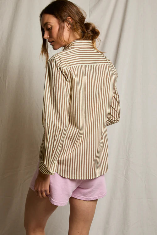Perfect White Tee Gisele Poplin Long Sleeve Button Up