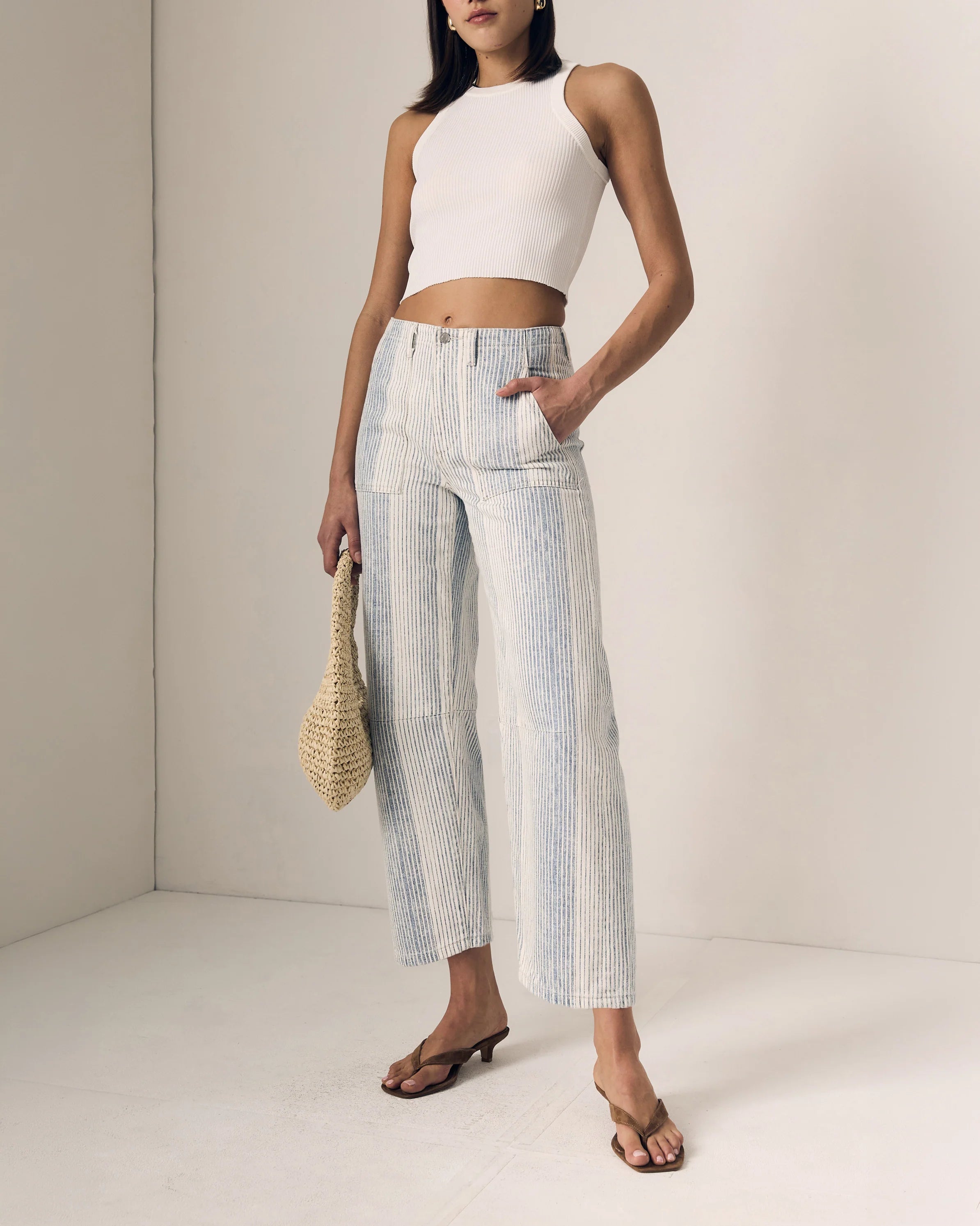Le Jean Utility Soft Barrel Jean