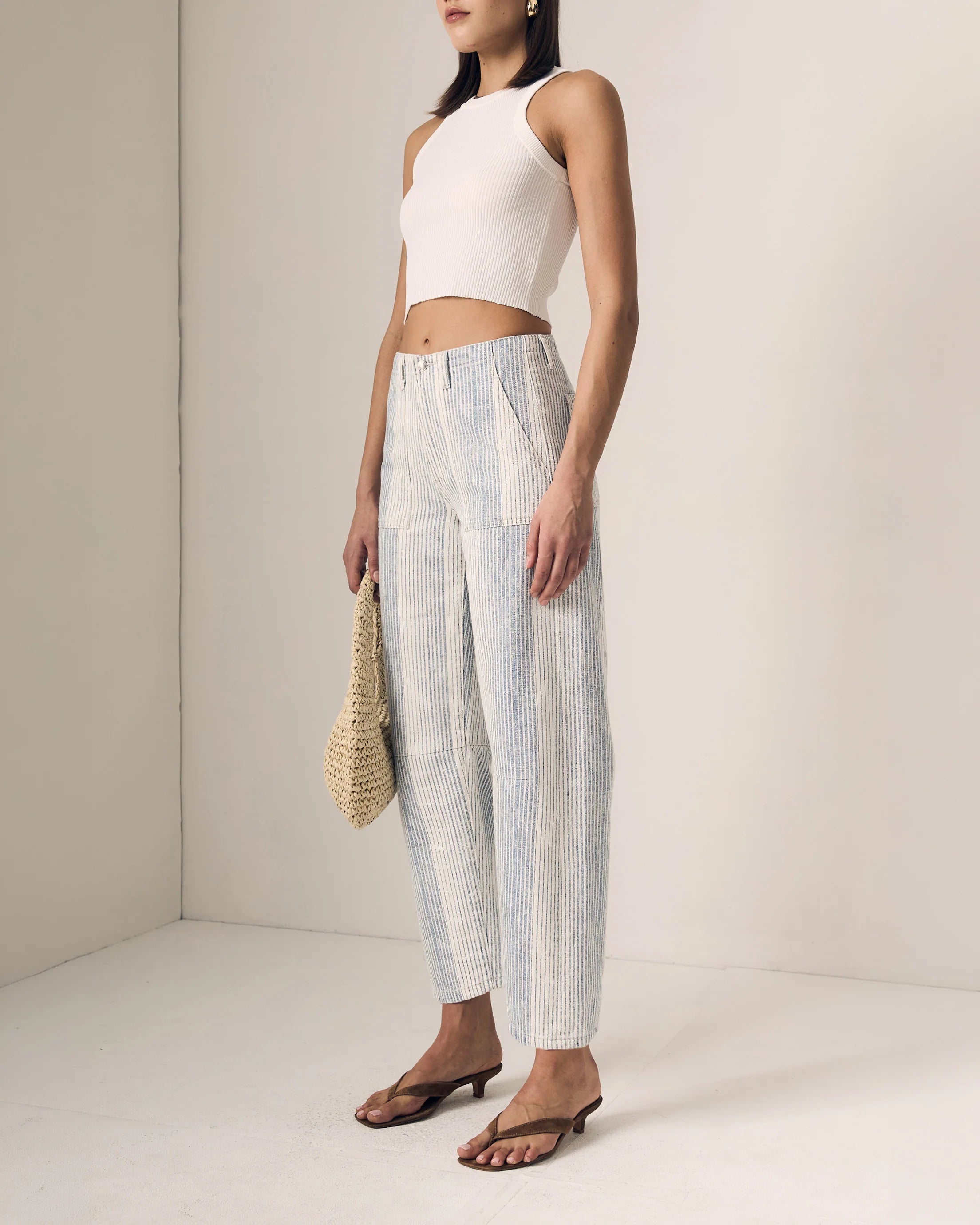 Le Jean Utility Soft Barrel Jean