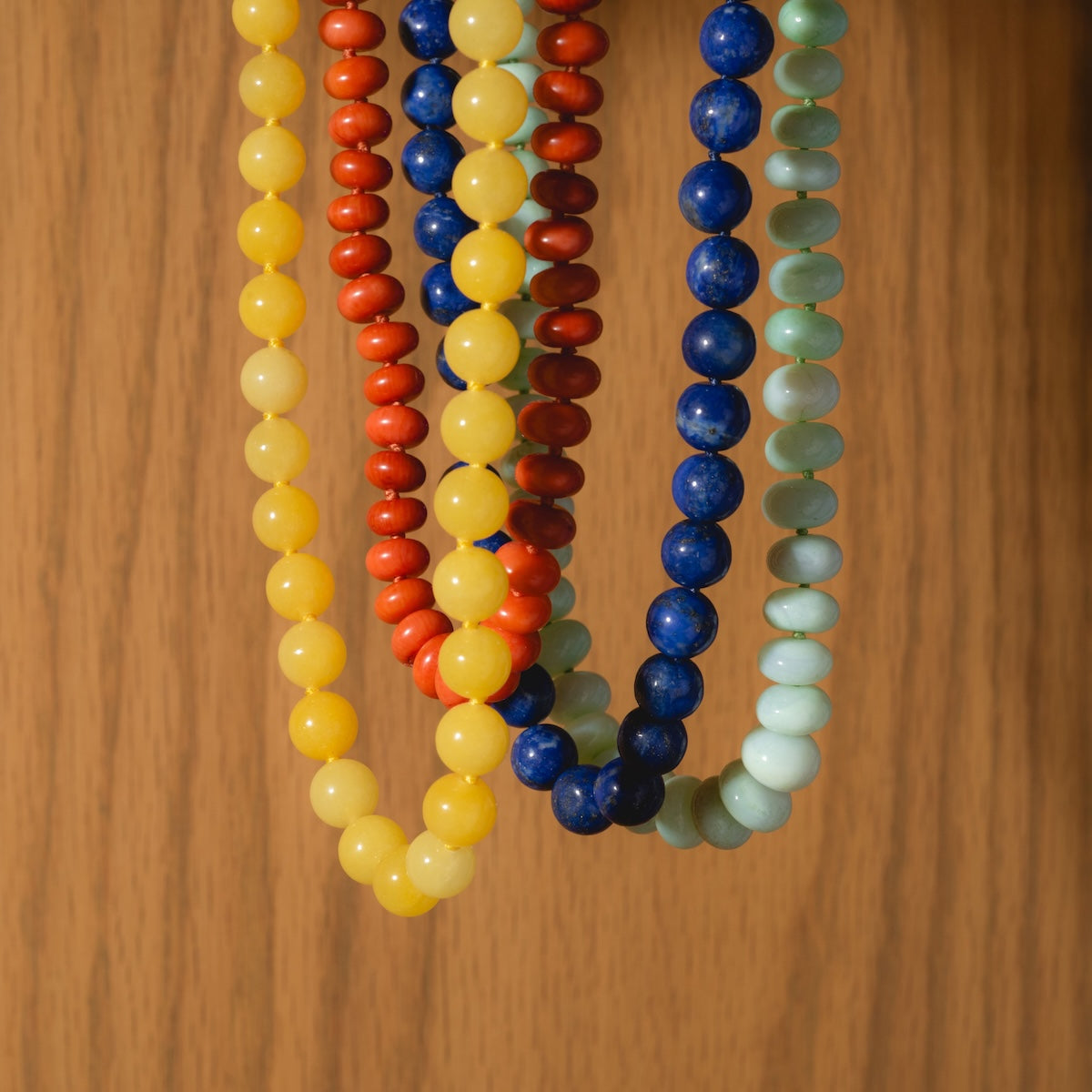 Anokhi Green Yellow Jade Summer Necklace NKK44C