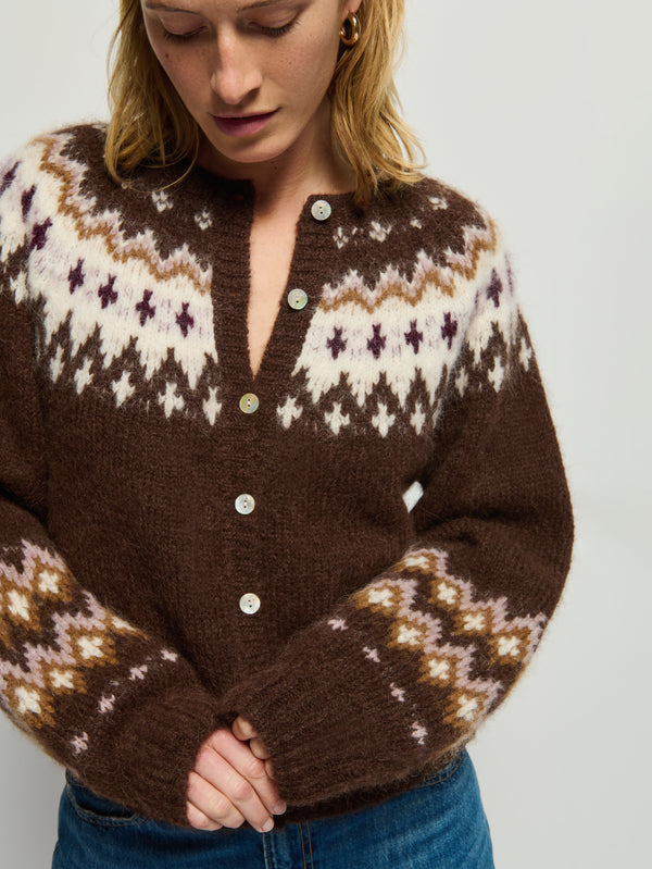 Nation LTD Lula Fair Isle Cardi 9128