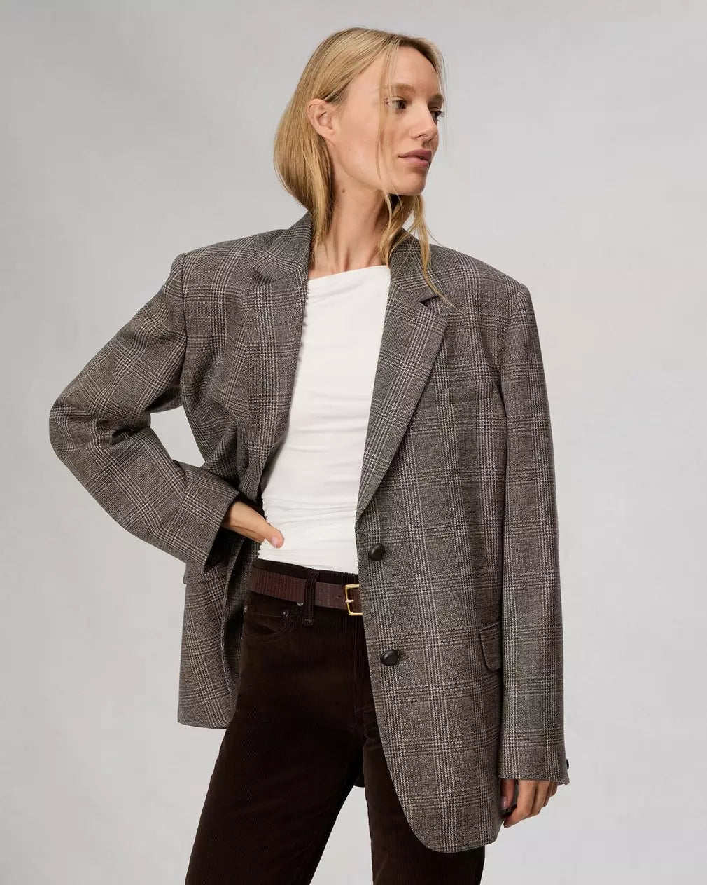 Rag & Bone Lainey Italian Plaid Blazer