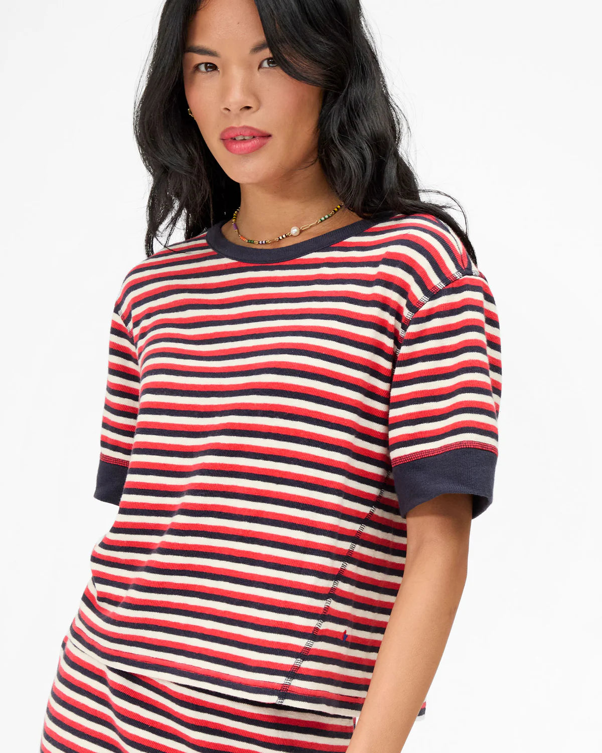 Clare V. Le Bateau Tee CVA1000726-NVCRC-S