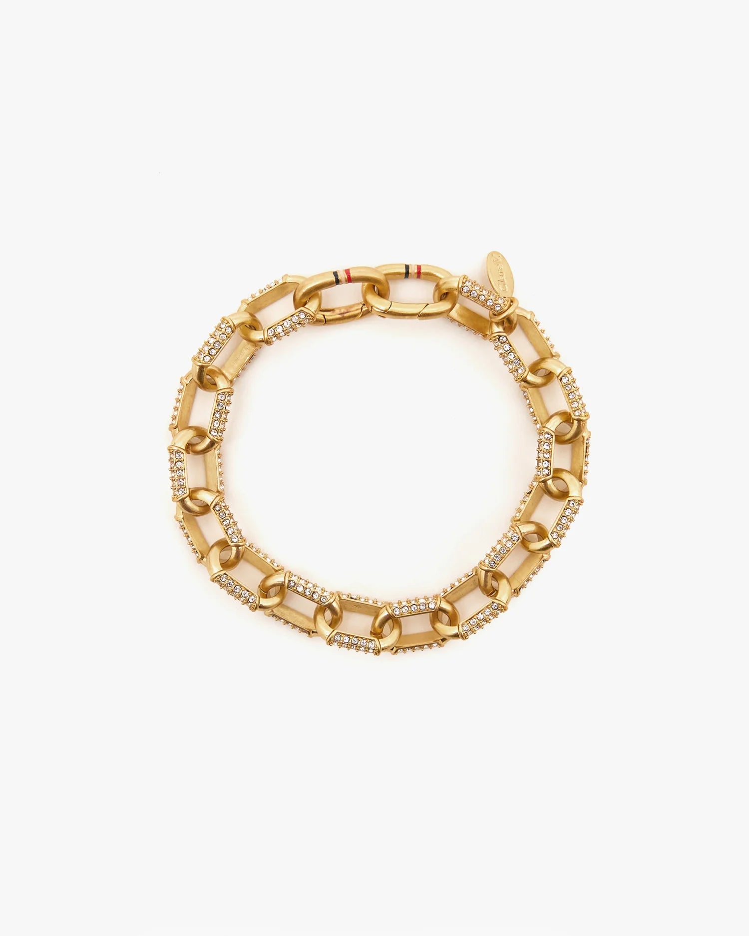 Clare V. Le Link Bracelet Vintage Gold/Clear JW-BR-BU-100077