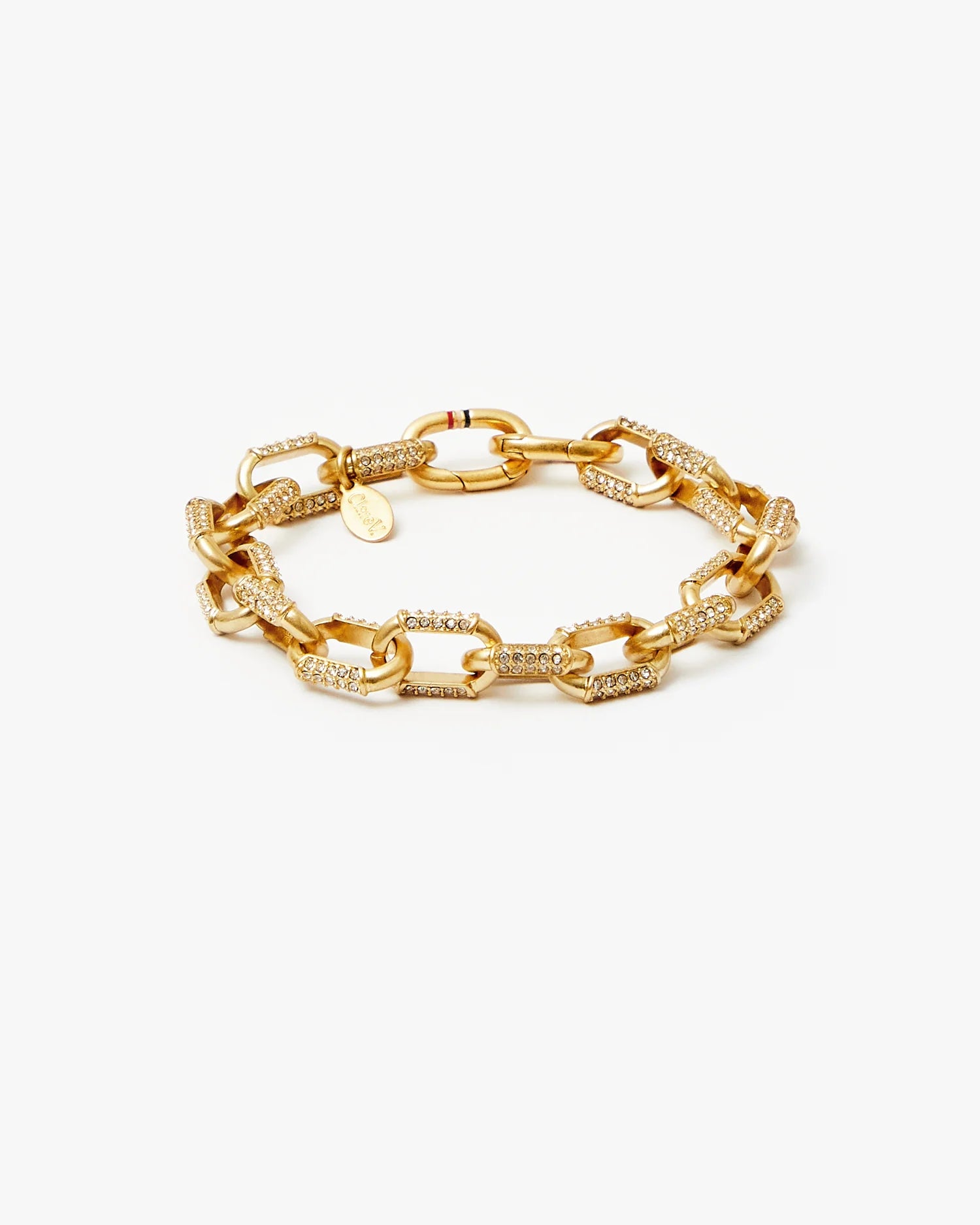 Clare V. Le Link Bracelet Vintage Gold/Clear JW-BR-BU-100077