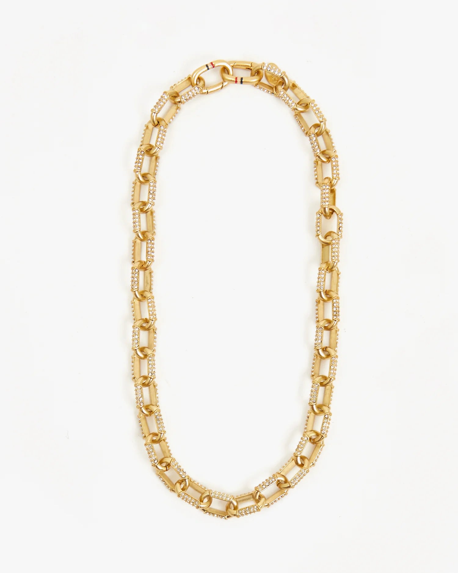 Clare V. Le Link Necklace Vintage Gold/Clear JW-NC-NL-100105