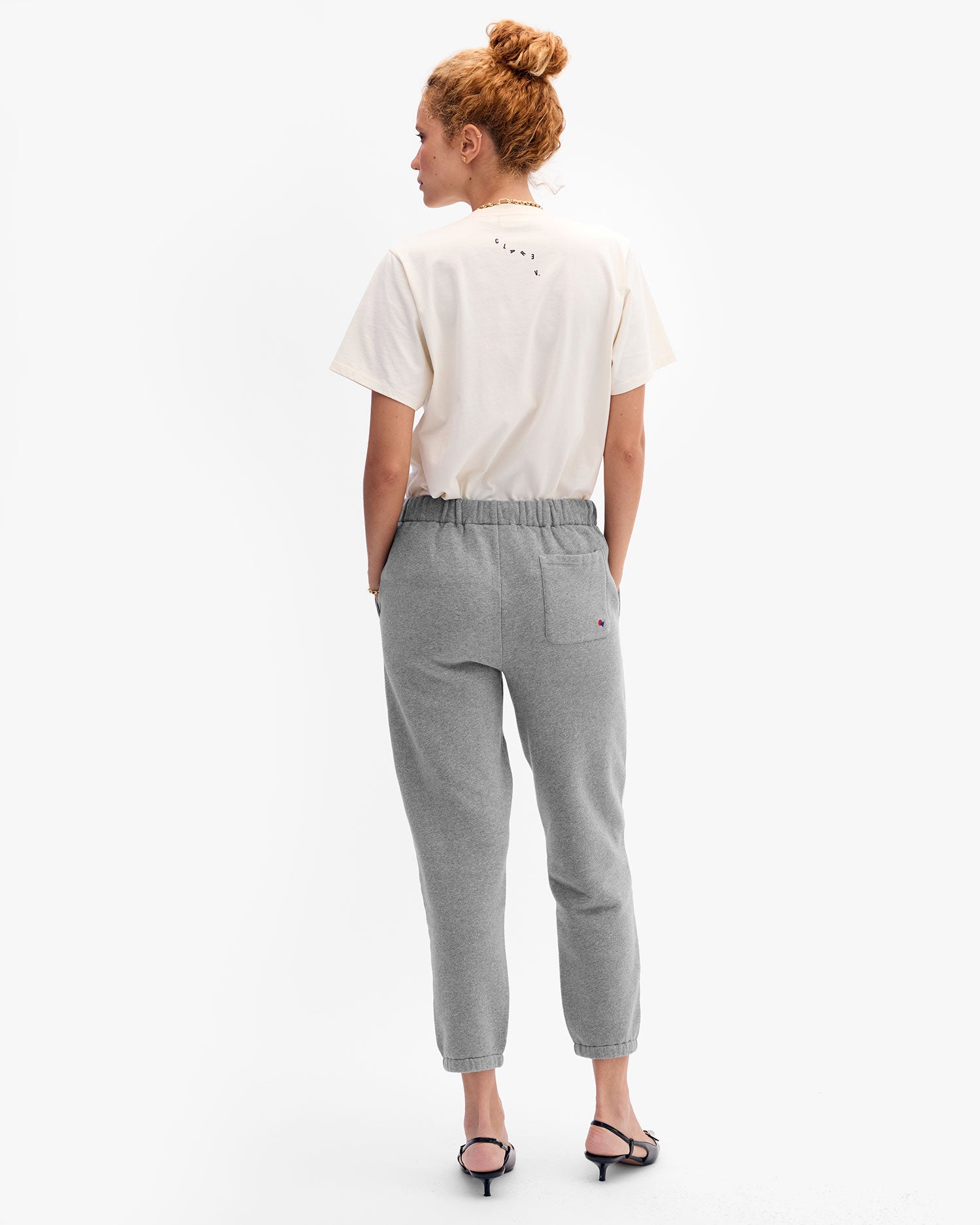 Clare V. Le Sweatpant Grey Melange CVA1000211