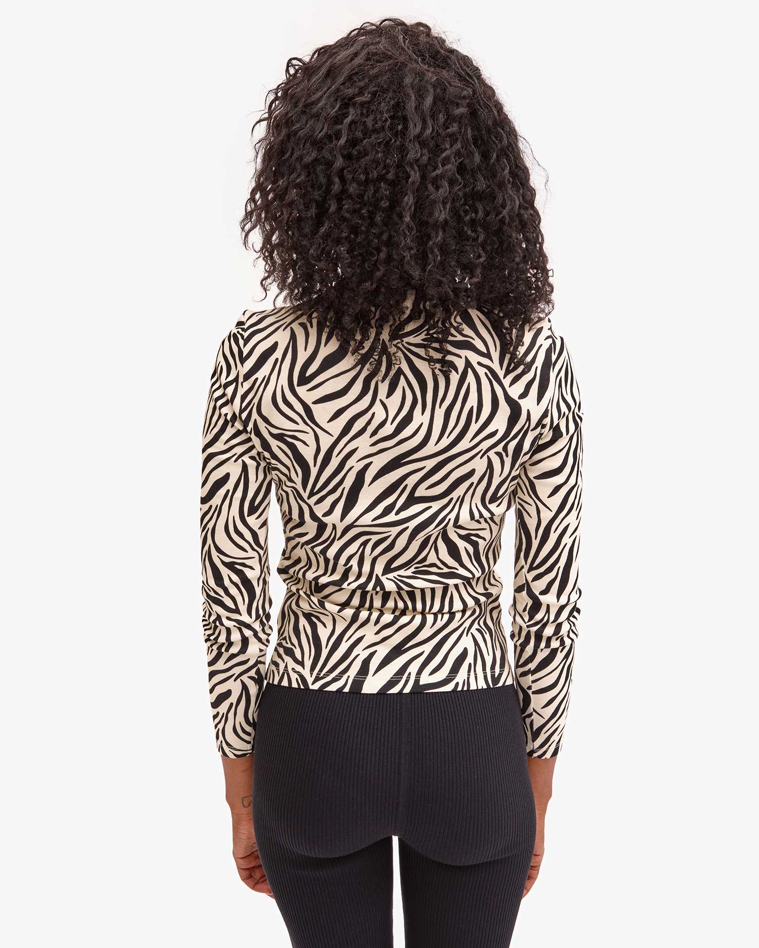 Clare V Le Turtleneck - Zebra AP-TT-TL-100021