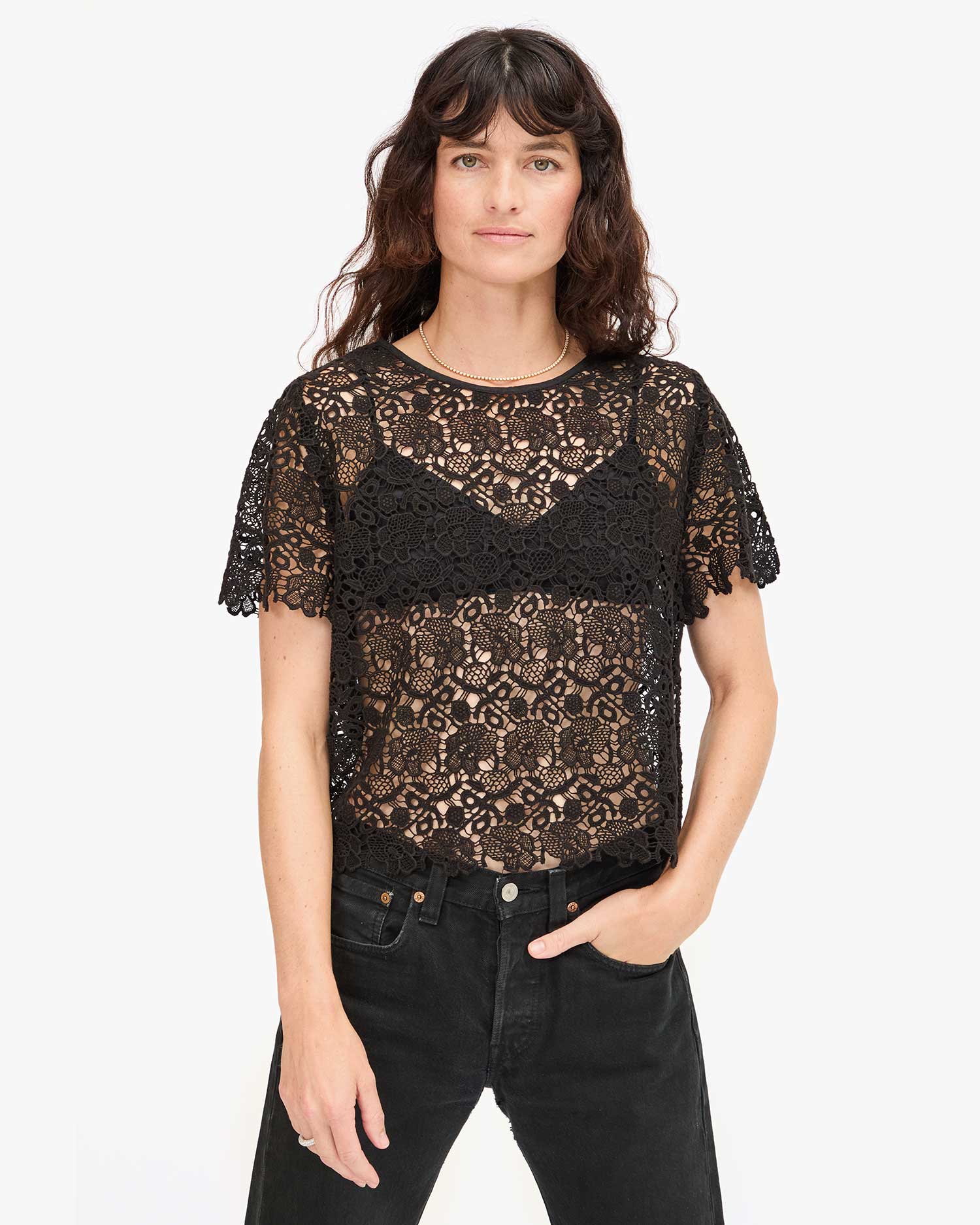 Clare V Loulou Top AP-TP-BL-100061