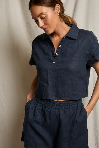 Perfect White Tee Tabitha Linen Polo