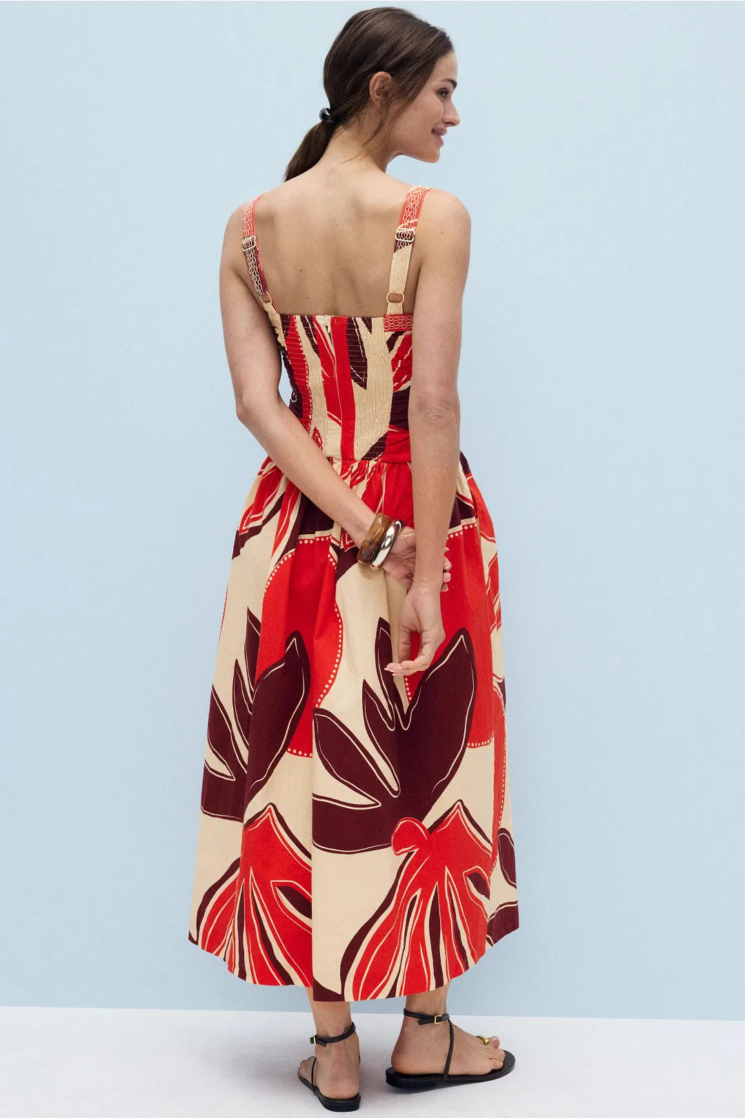 Mon Renn Sundrop Palms Midi Dress