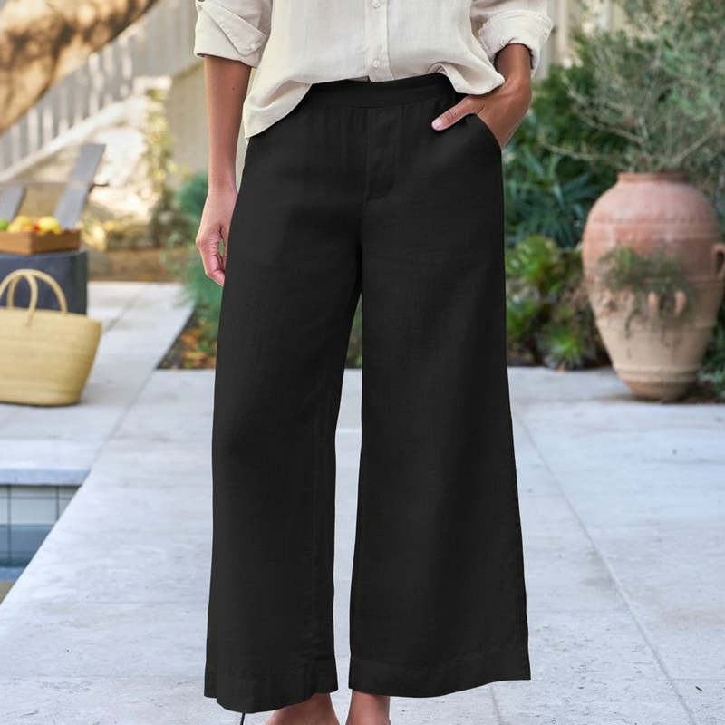 Frank & Eileen Maisie Wide-Leg Pull-On Pant