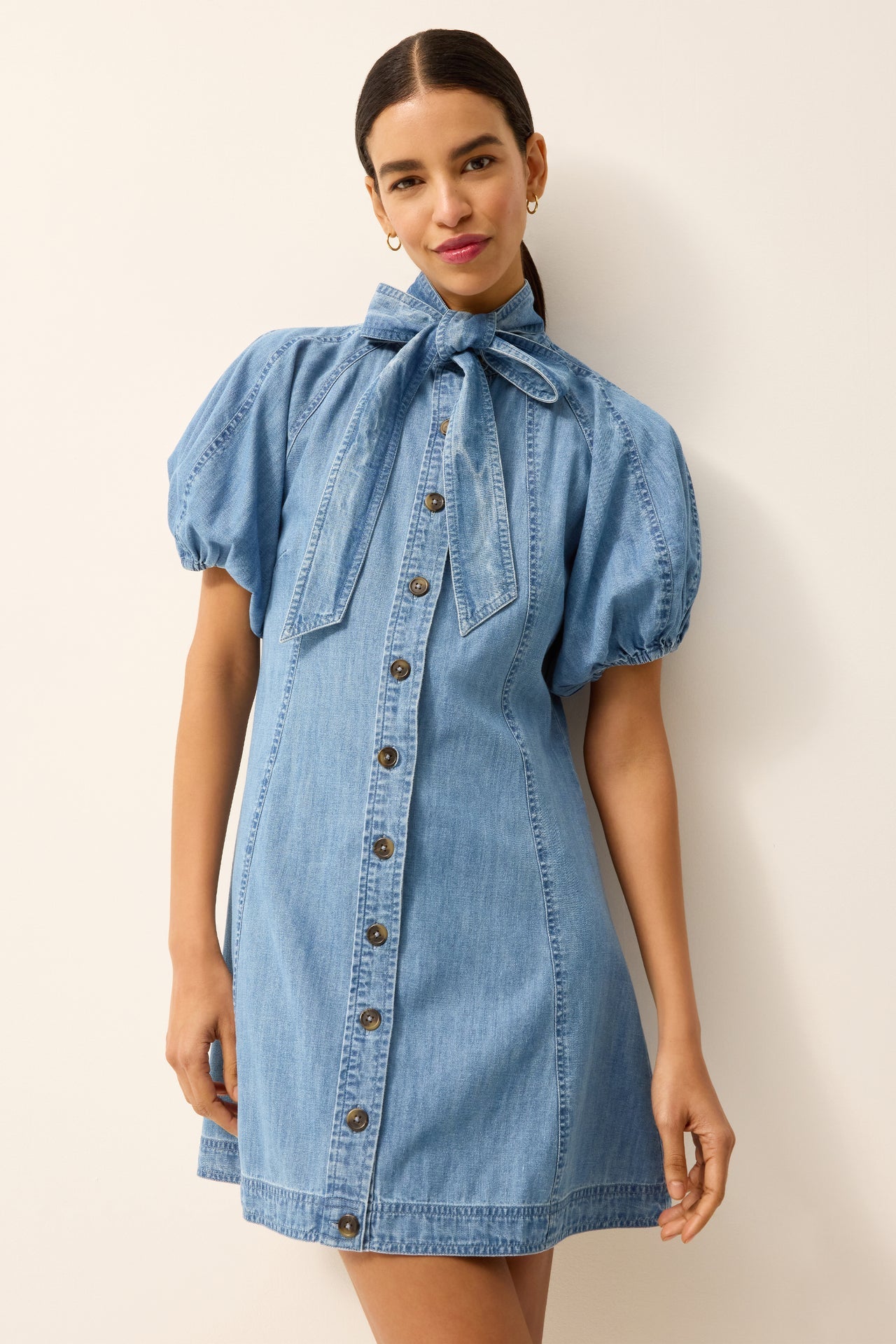 Marie Oliver Esther Puff Sleeve Dress